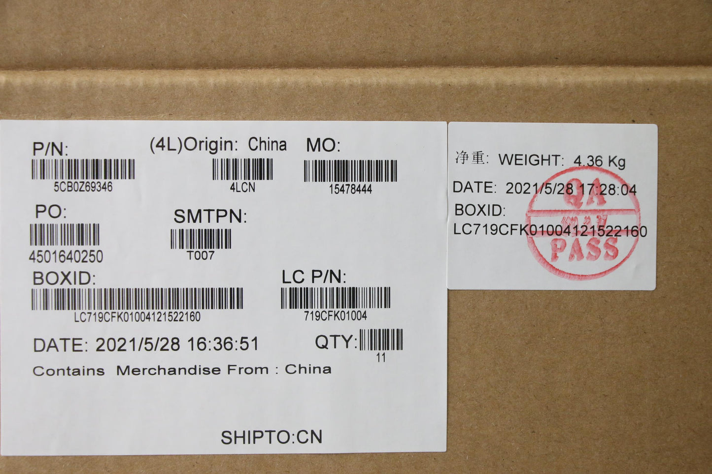 Lenovo Cover Fru Hp4B2_D_Cover_Sub_As - 5CB0Z69346