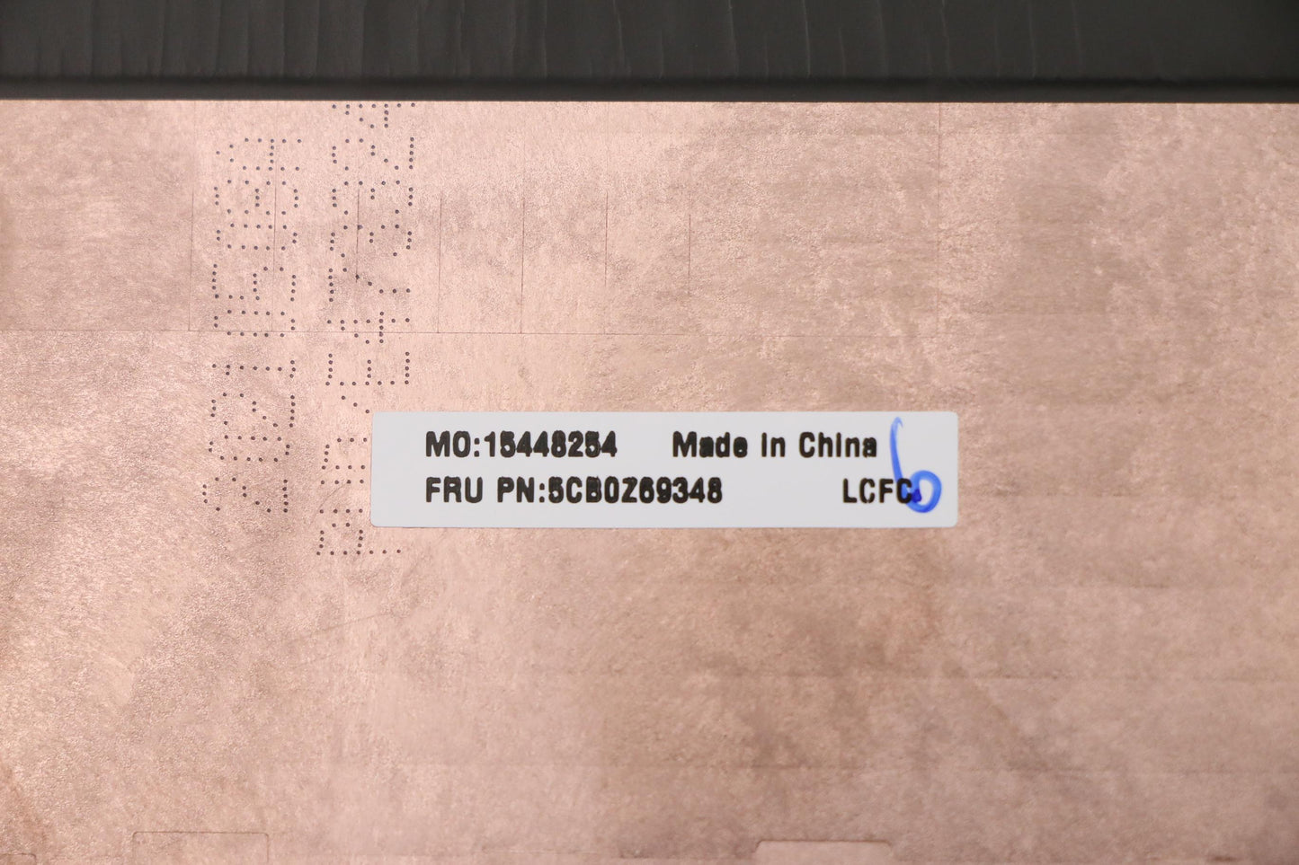 Lenovo Cover Fru Hp4B2_D_Cover_Wwan_S - 5CB0Z69348