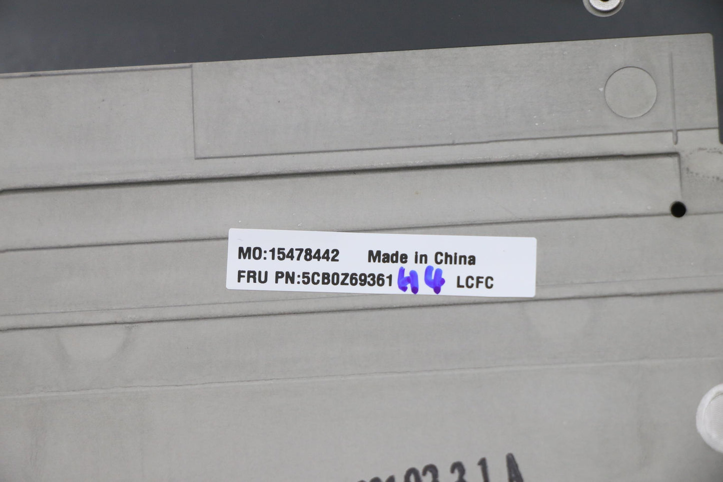 Lenovo HT4B5 C-Cover with Fingerprint Sub Assembly - 5CB0Z69361