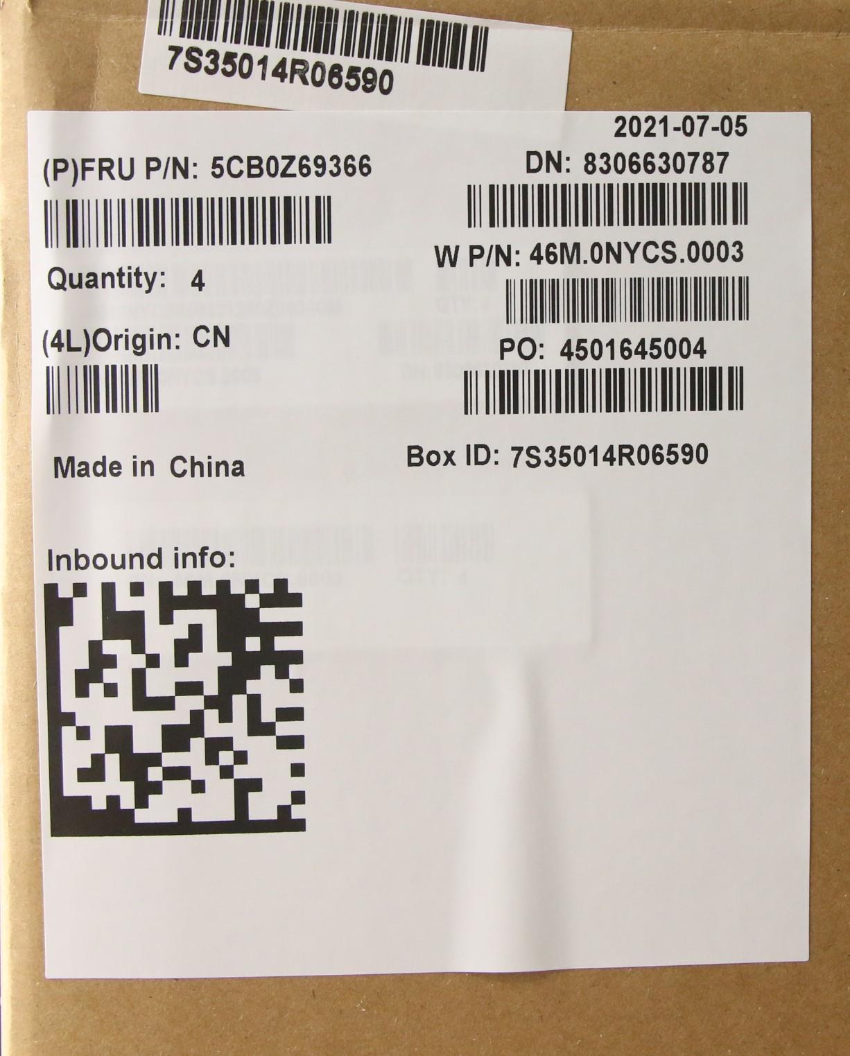 Lenovo D Cover for 300W Gen3 - 5CB0Z69366