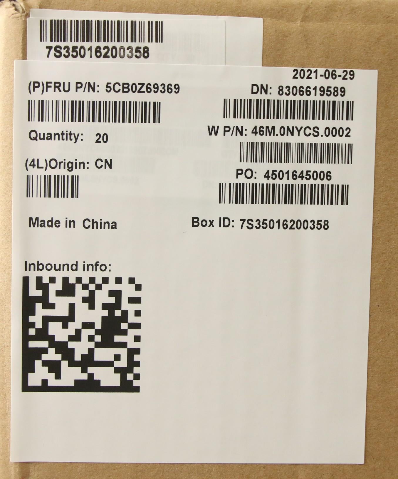 Lenovo Cover Fr Cover Cover, A Cover - 5CB0Z69369