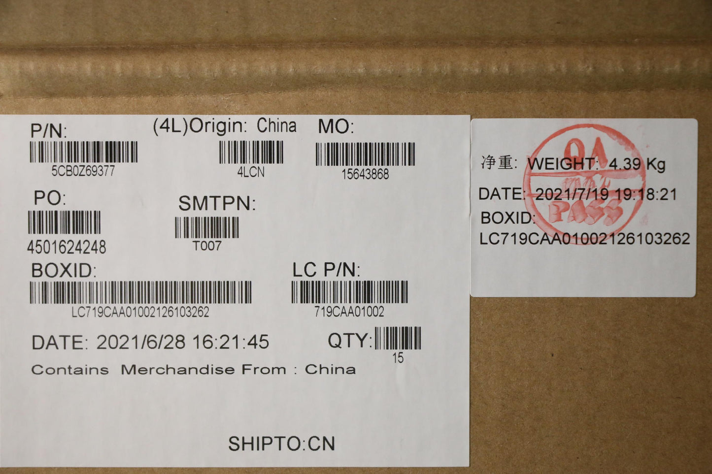 Lenovo Cover Fru D Cover Al Wlan Slv - 5CB0Z69377