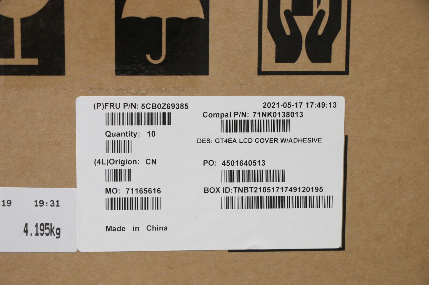 Lenovo A Cover with Removable Tape - 5CB0Z69385