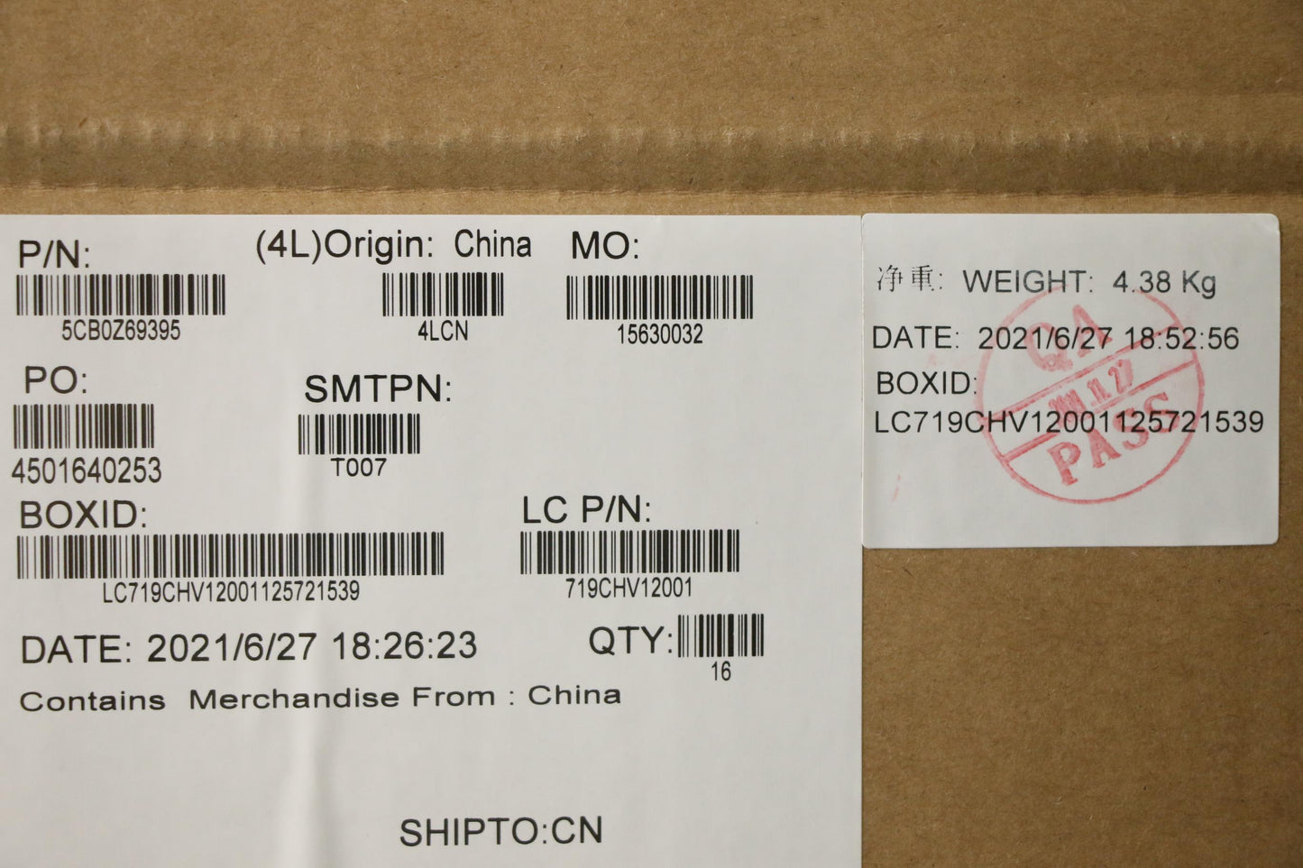 Lenovo Cover 500e G3 D Cover, Grey, for WLAN - 5CB0Z69395