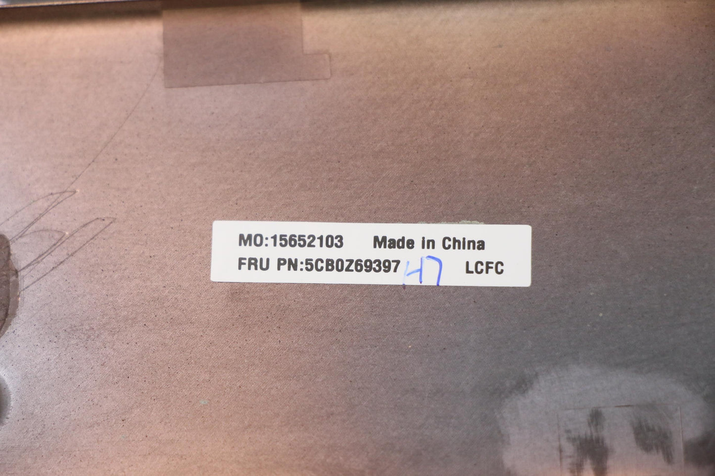 Lenovo D Cover, Sub Assembly - 5CB0Z69397