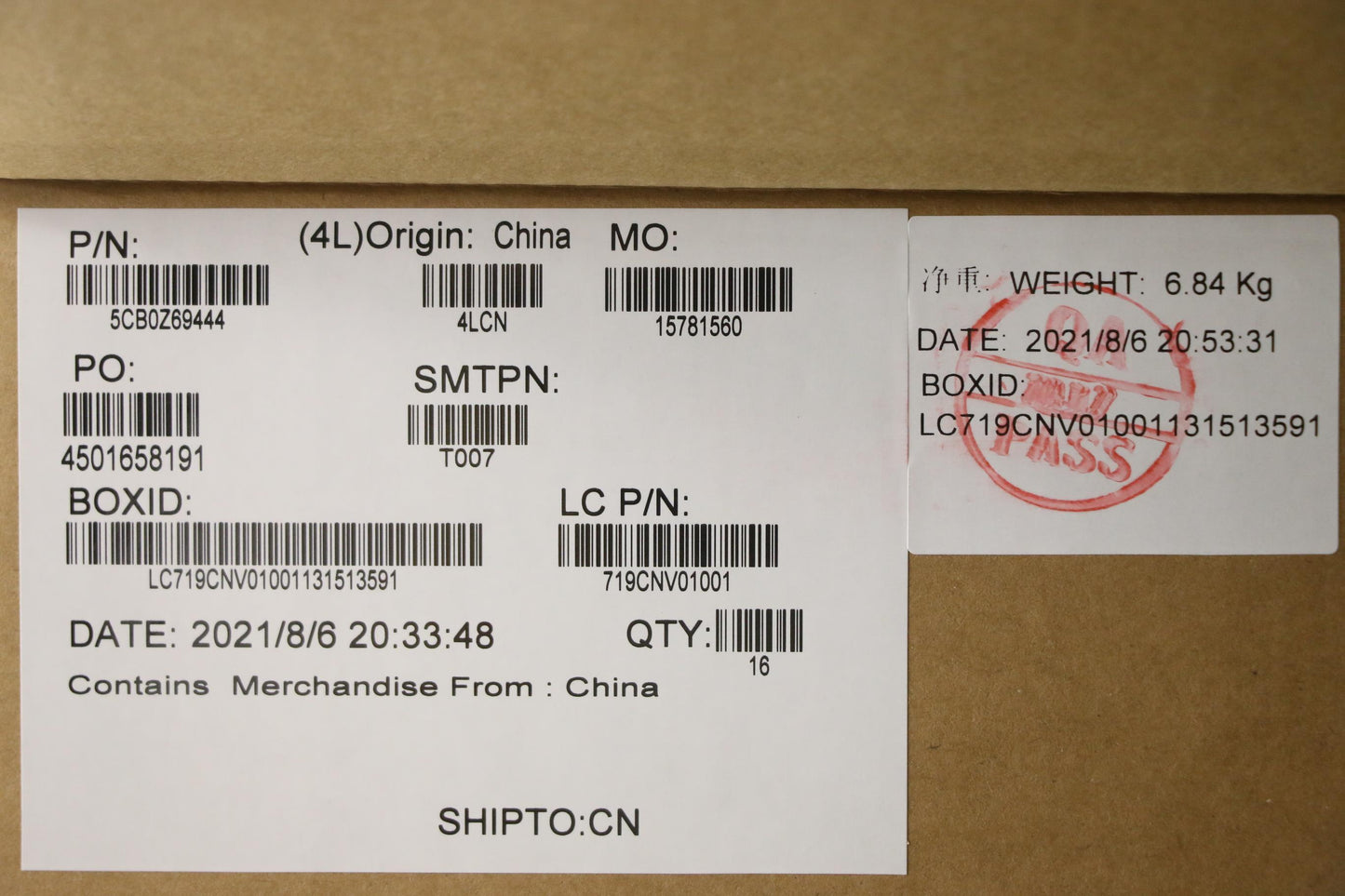 Lenovo Cover A_Cover_Ir_Uhd_Sub_Assy - 5CB0Z69444