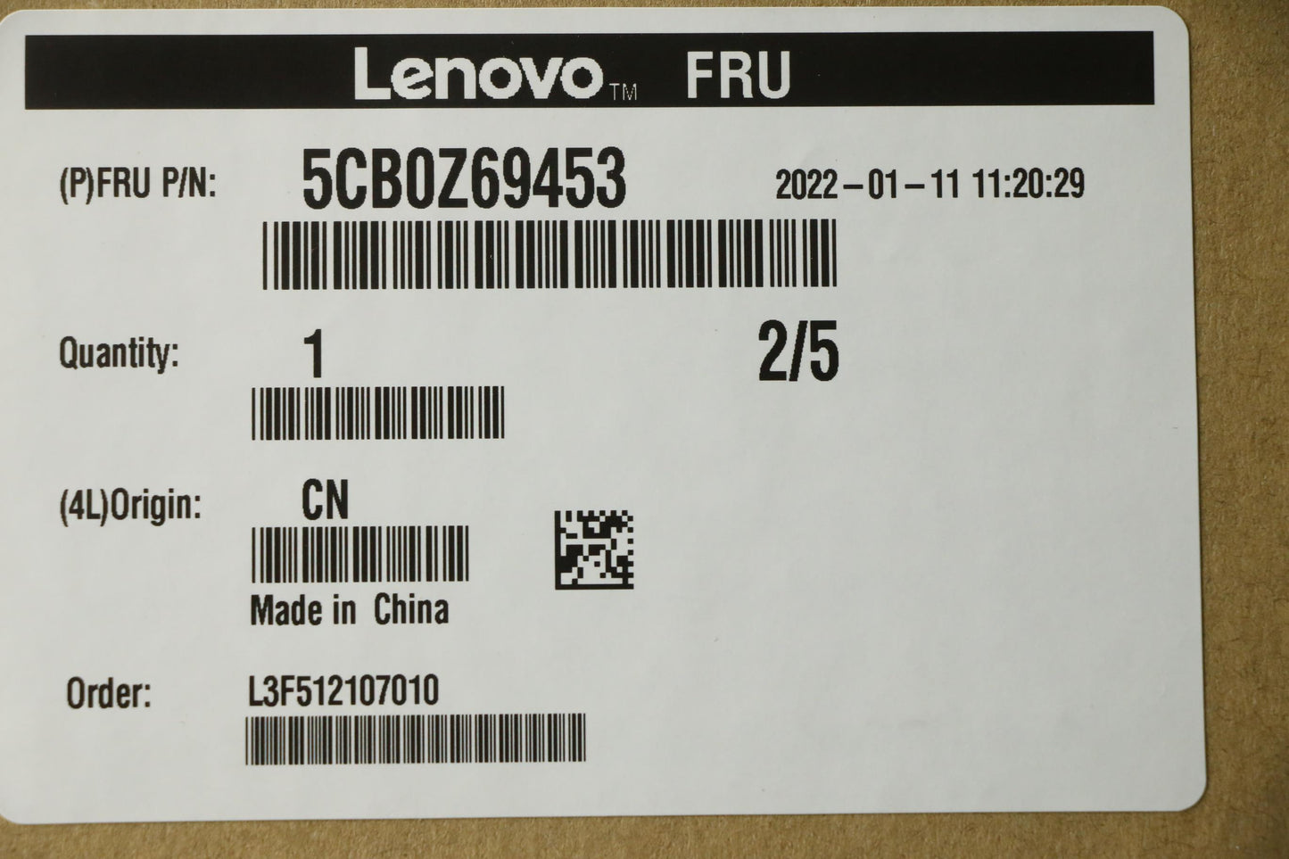 Lenovo Cover Fru C_Cov_Assembly Mgal_ - 5CB0Z69453