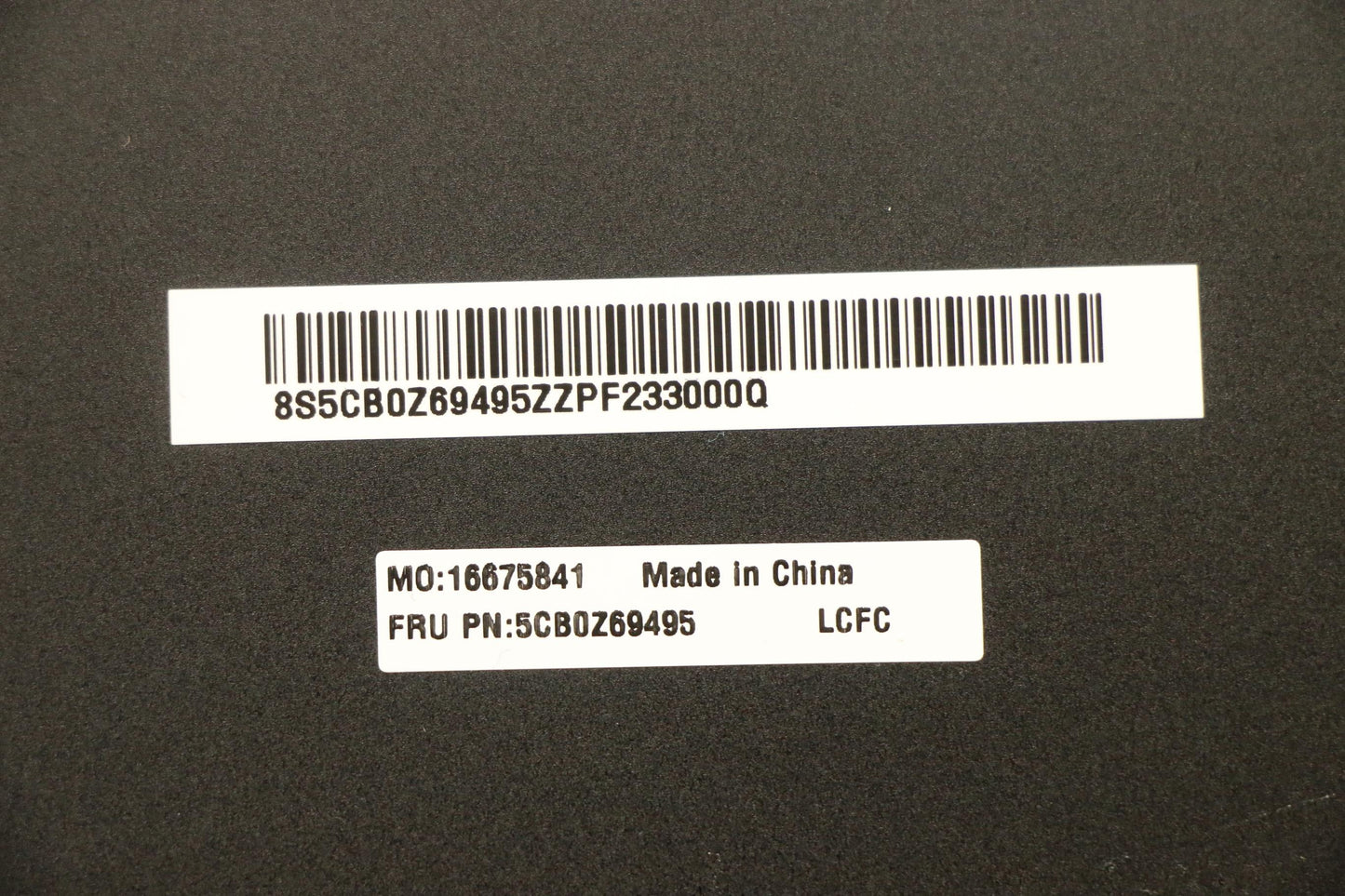 Lenovo LCD Cover A Assembly, Black - 5CB0Z69495