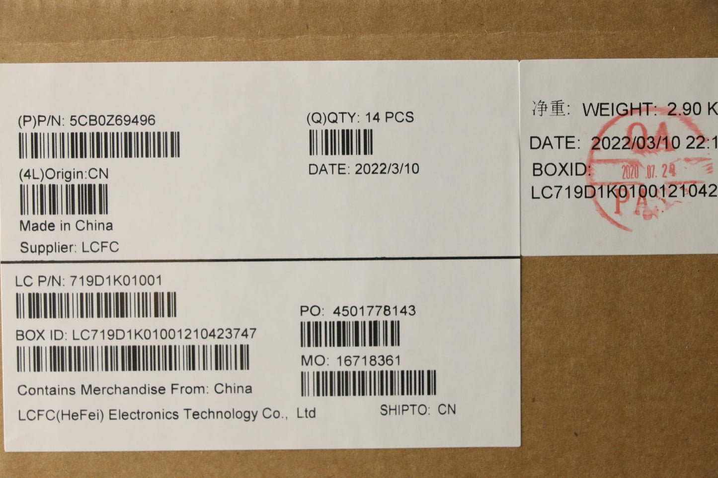 Lenovo B Cover RGB Assembly - 5CB0Z69496