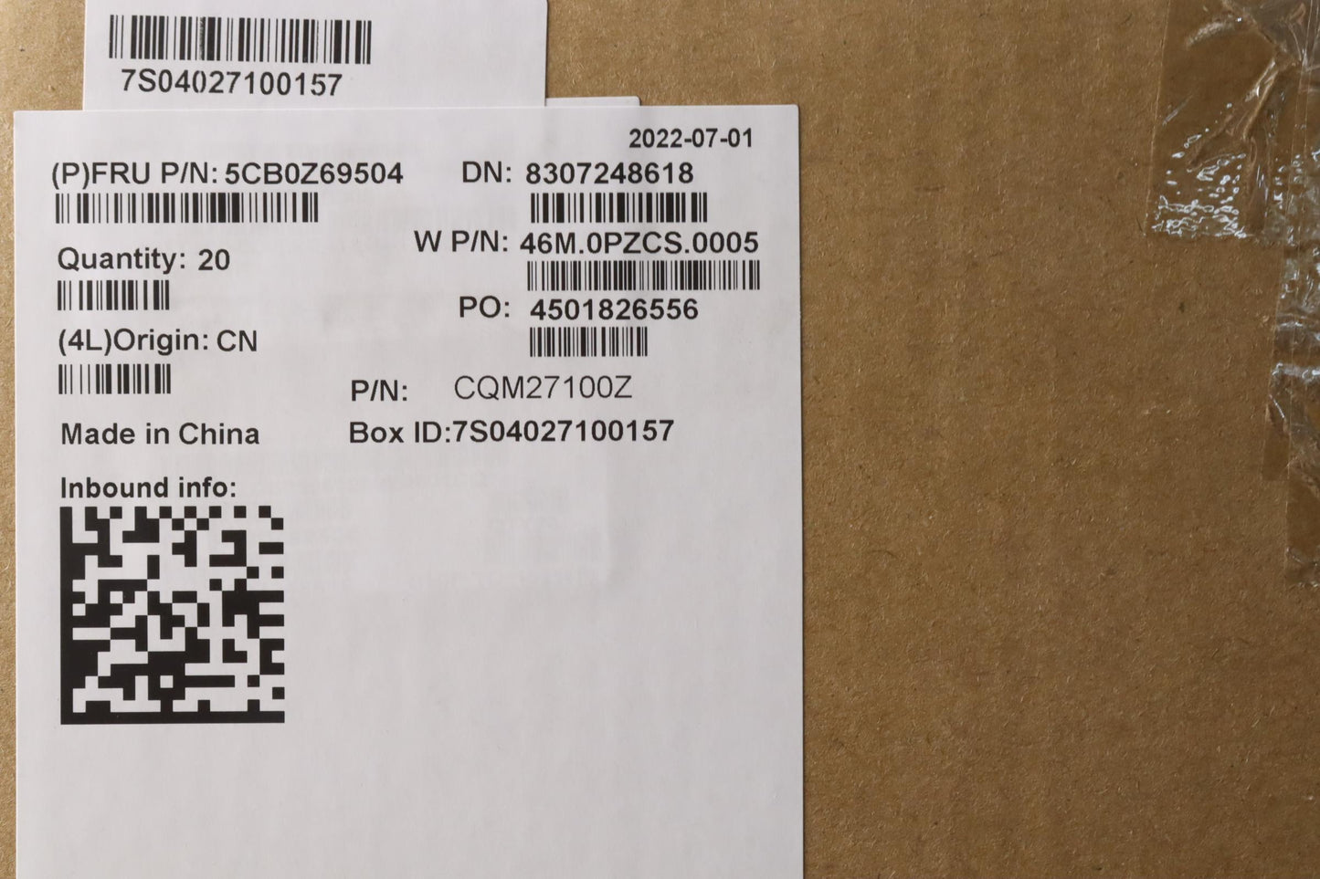 Lenovo Cover Fru A Cover,Asm,Plastic, - 5CB0Z69504