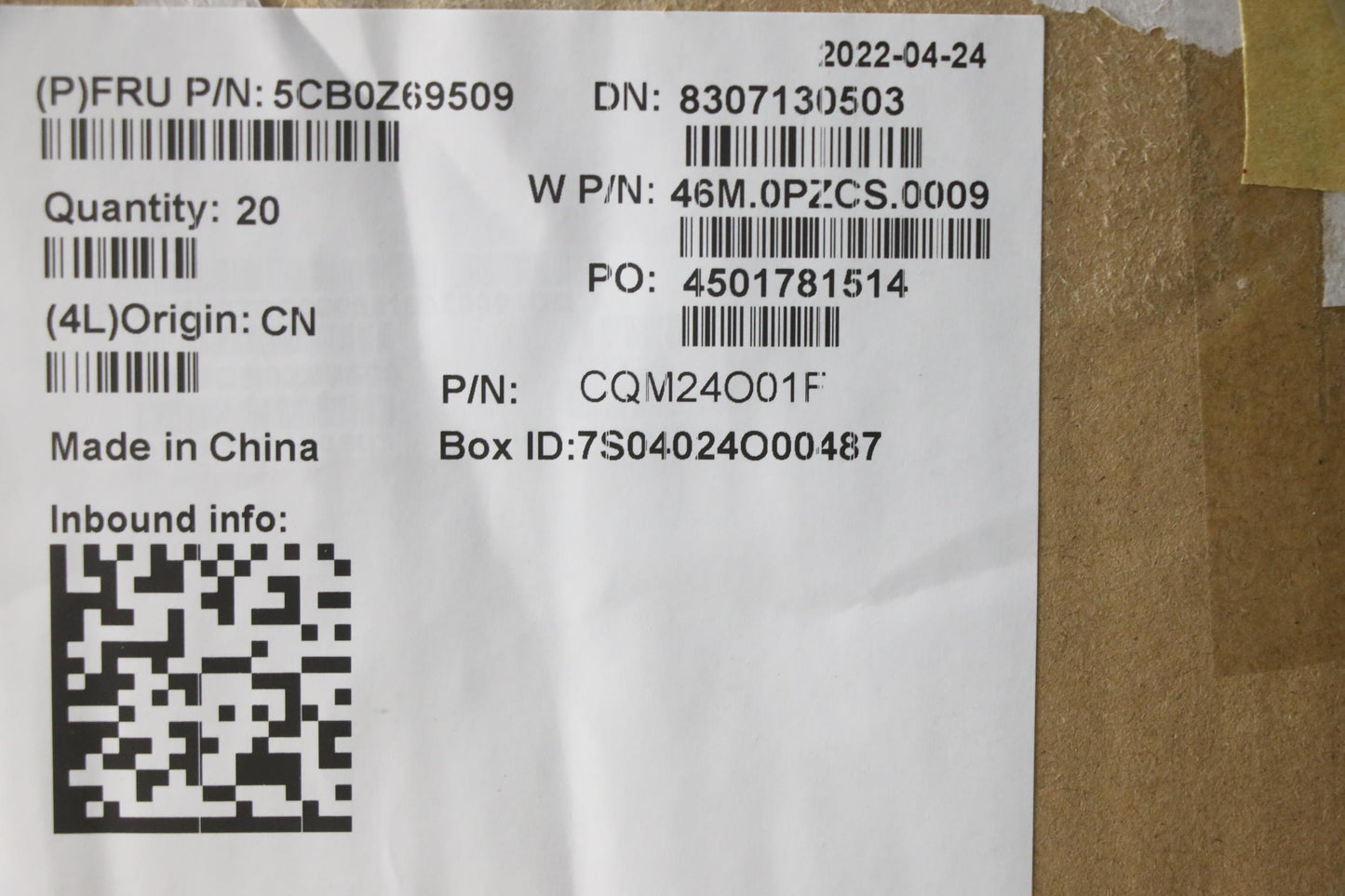 Lenovo C Cover Assembly in Black for Golem Series - 5CB0Z69509