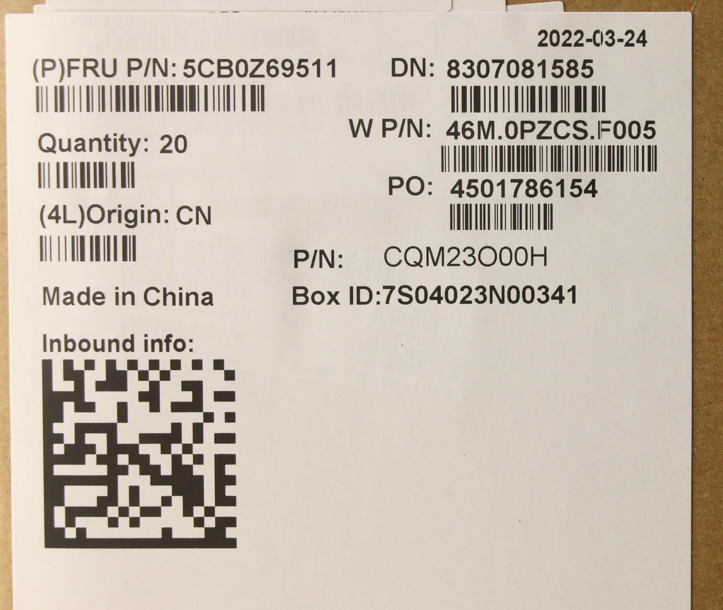 Lenovo D Cover Assembly, Talos - 5CB0Z69511