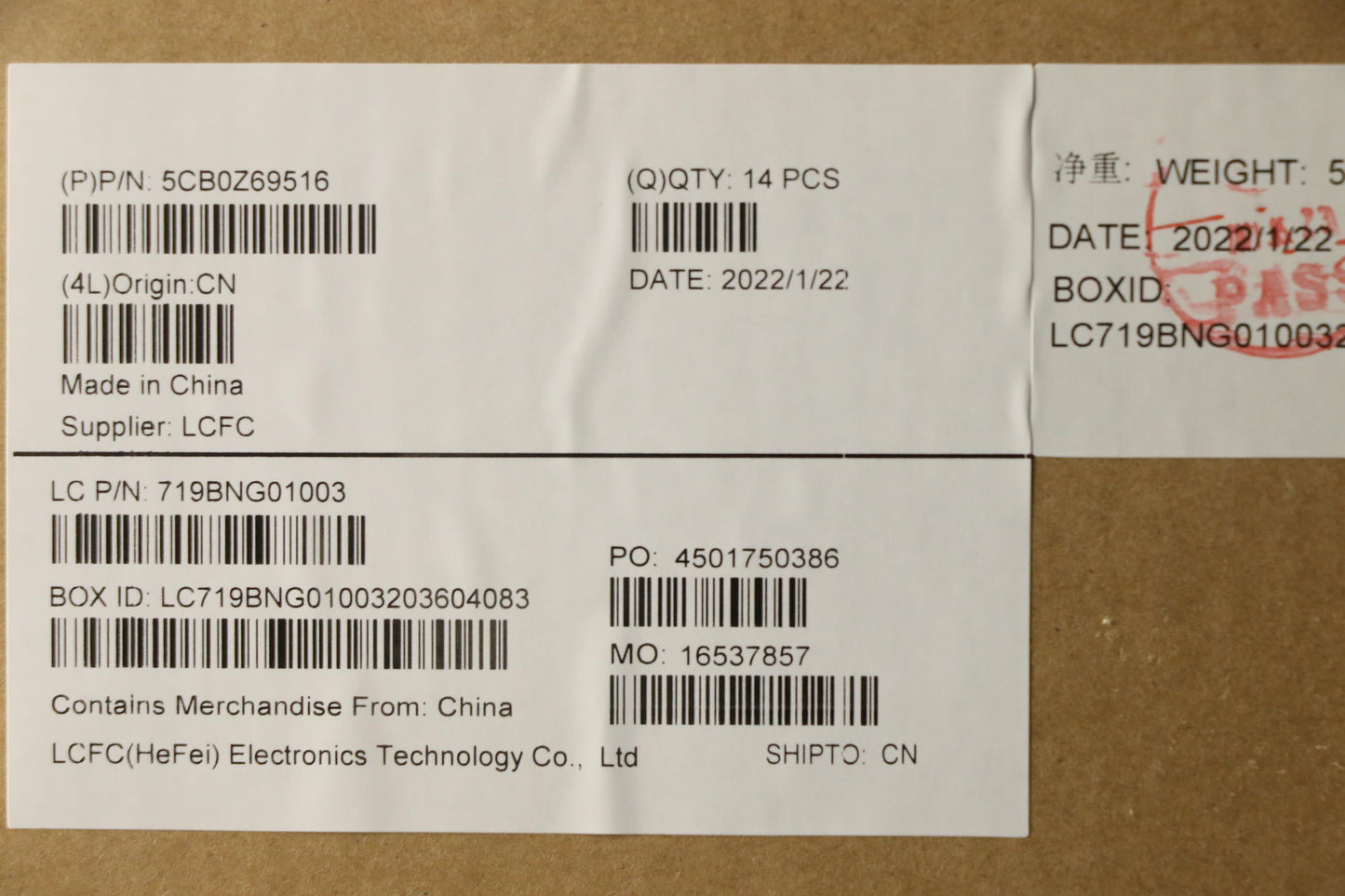 Lenovo Cover Fru Thor2.0_Dcover_Sub_A - 5CB0Z69516