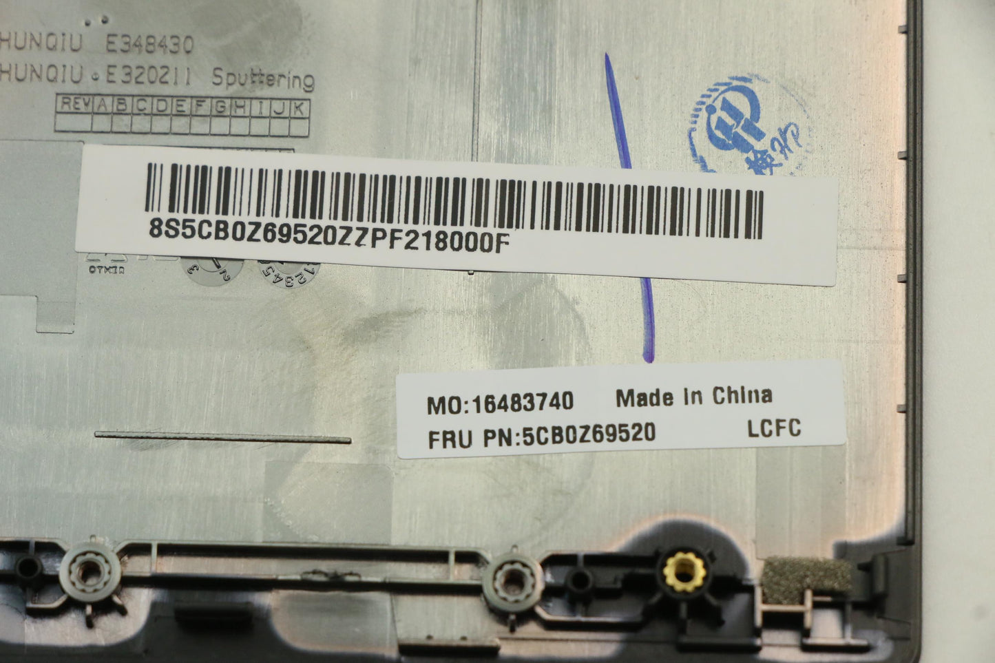 Lenovo C Cover Without FPR SSD Assembly NL - 5CB0Z69520