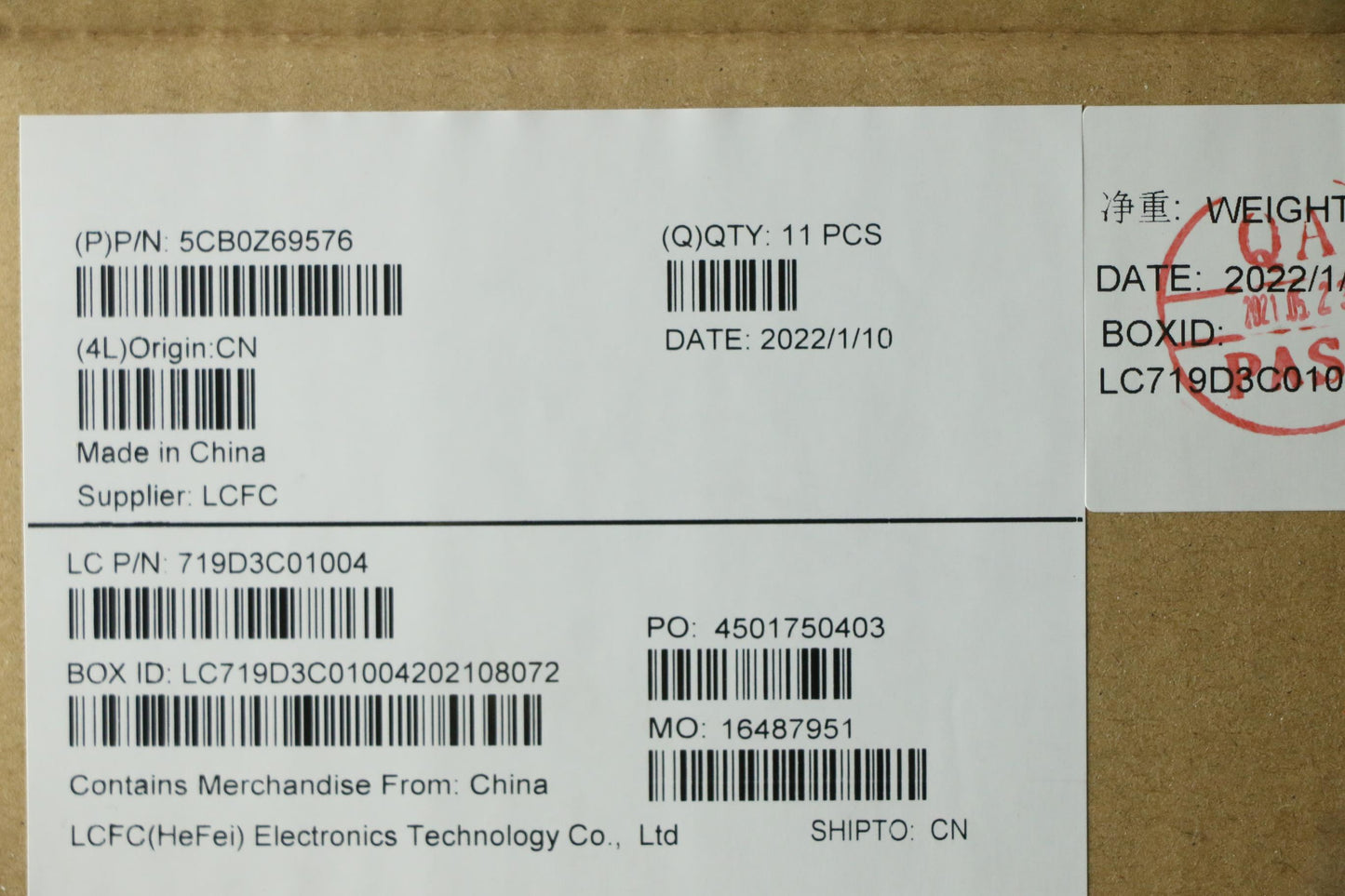 Lenovo C-Cover with Fingerprint Reader, Black, for T15G2 - 5CB0Z69576