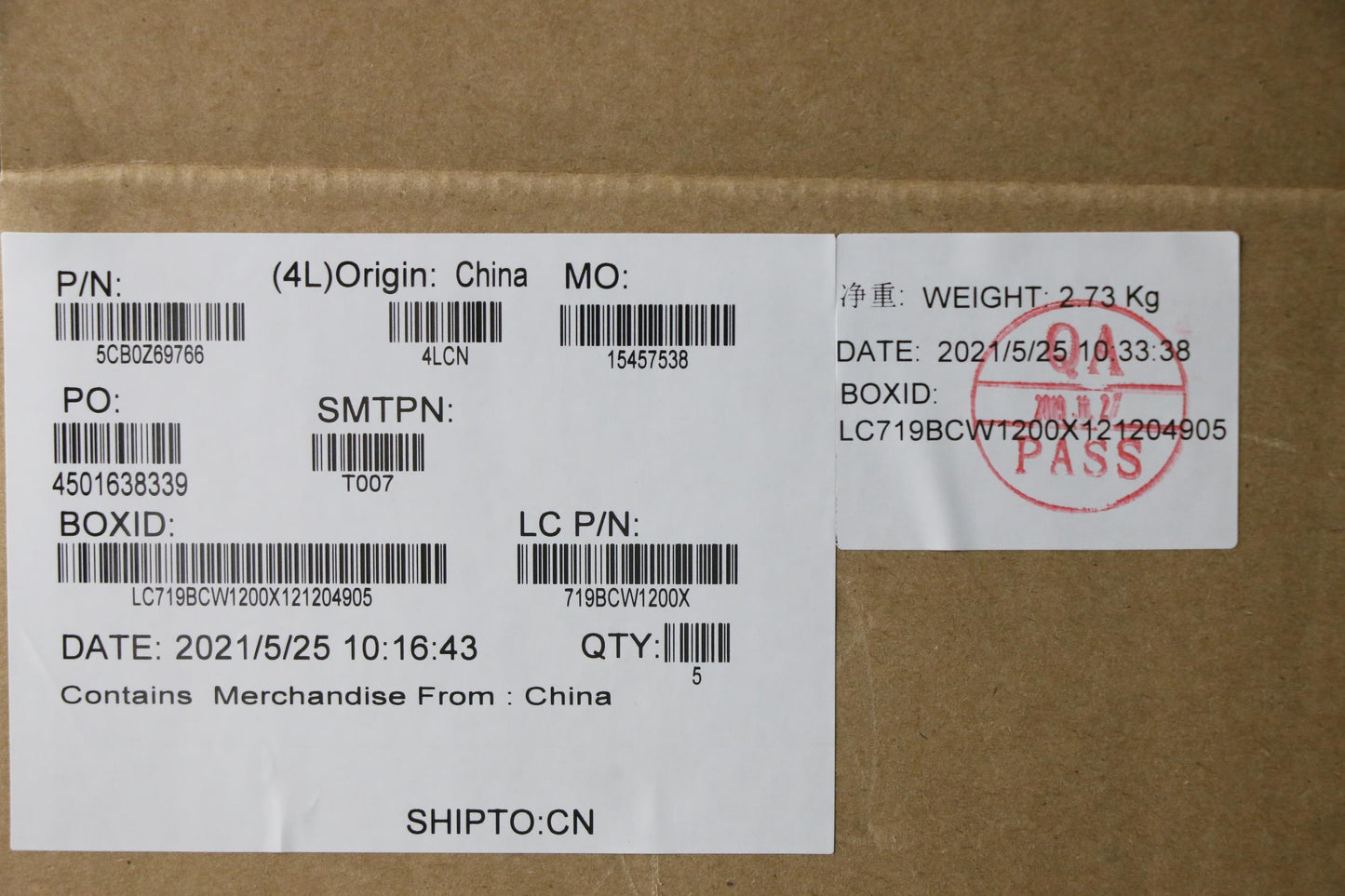 Lenovo Cover Upper Case Asm_Fra L 82B - 5CB0Z69766