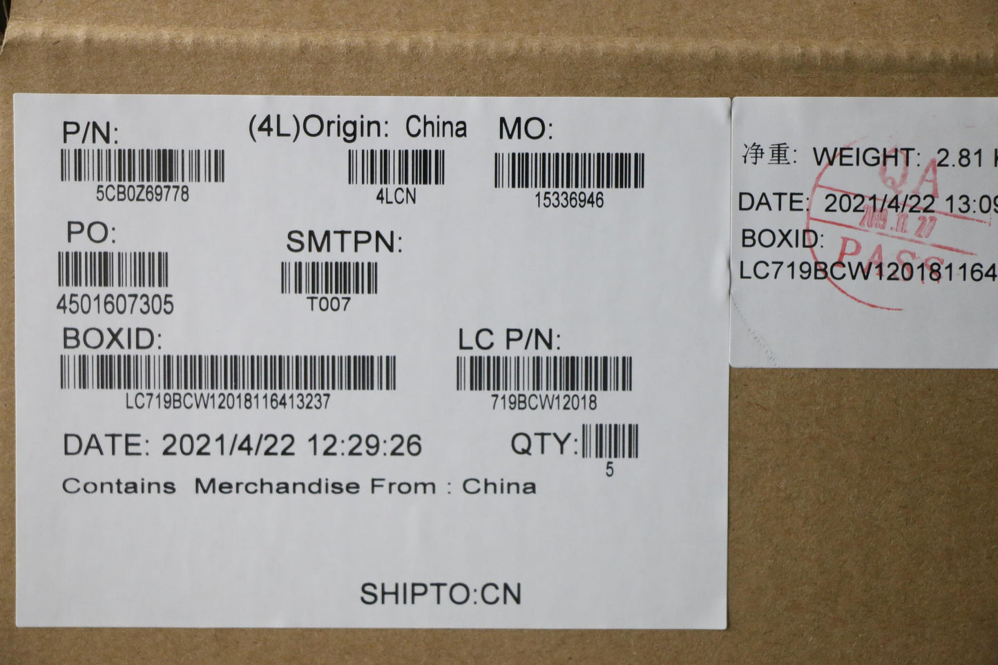 Lenovo Cover Upper Case Asm_Gre L 82B - 5CB0Z69778