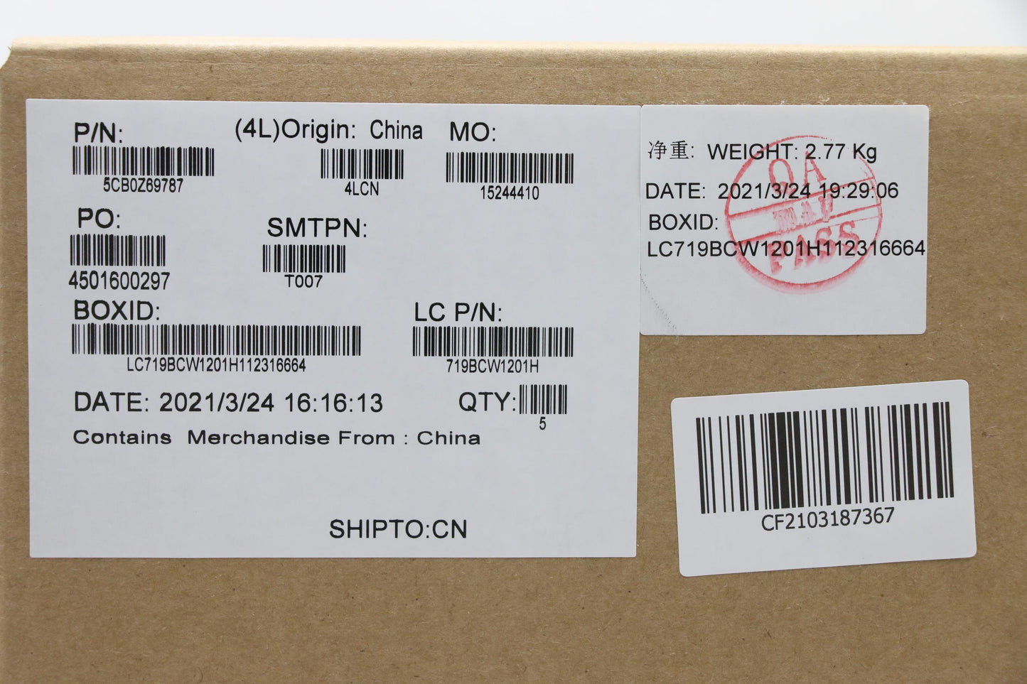 Lenovo Cover Upper Case Asm_Tc L 82Bg - 5CB0Z69787