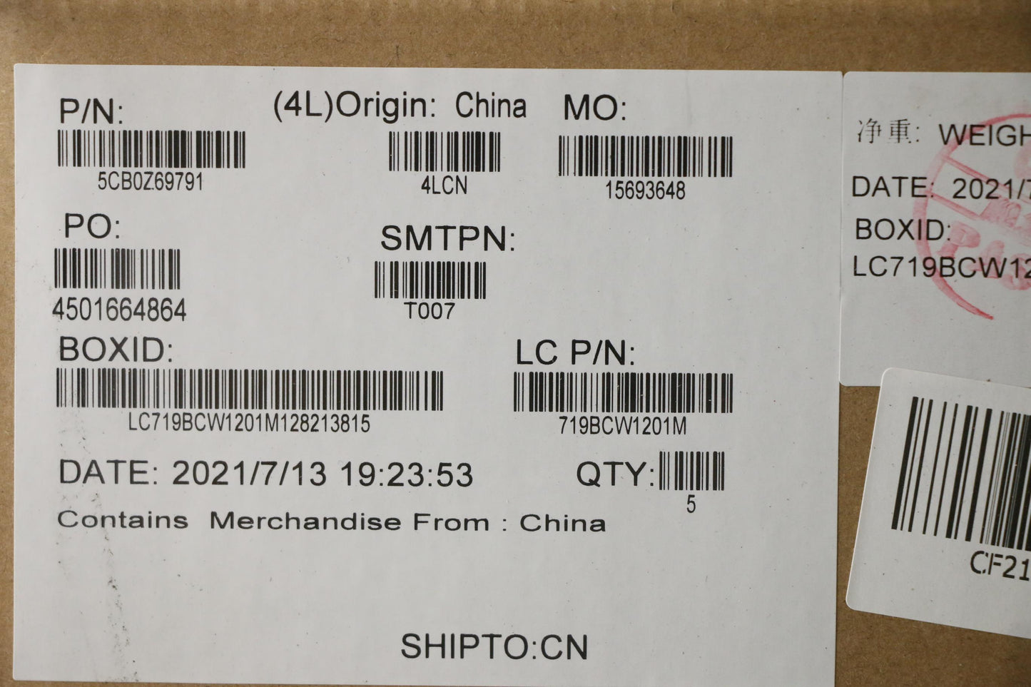 Lenovo Cover Upper Case Asm_Euro Engl - 5CB0Z69791