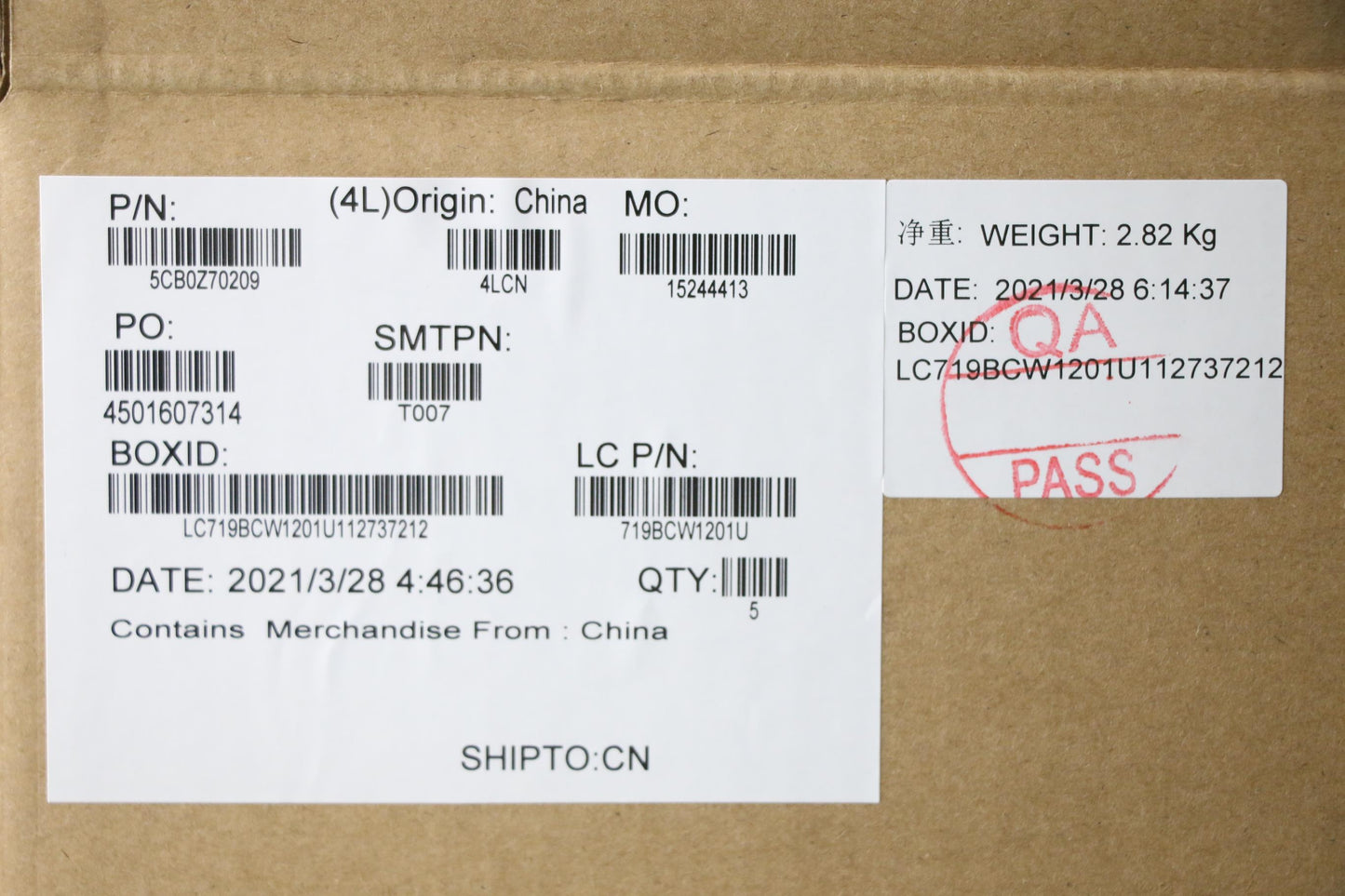 Lenovo Cover Upper Case Asm_Fra L 82B - 5CB0Z70209