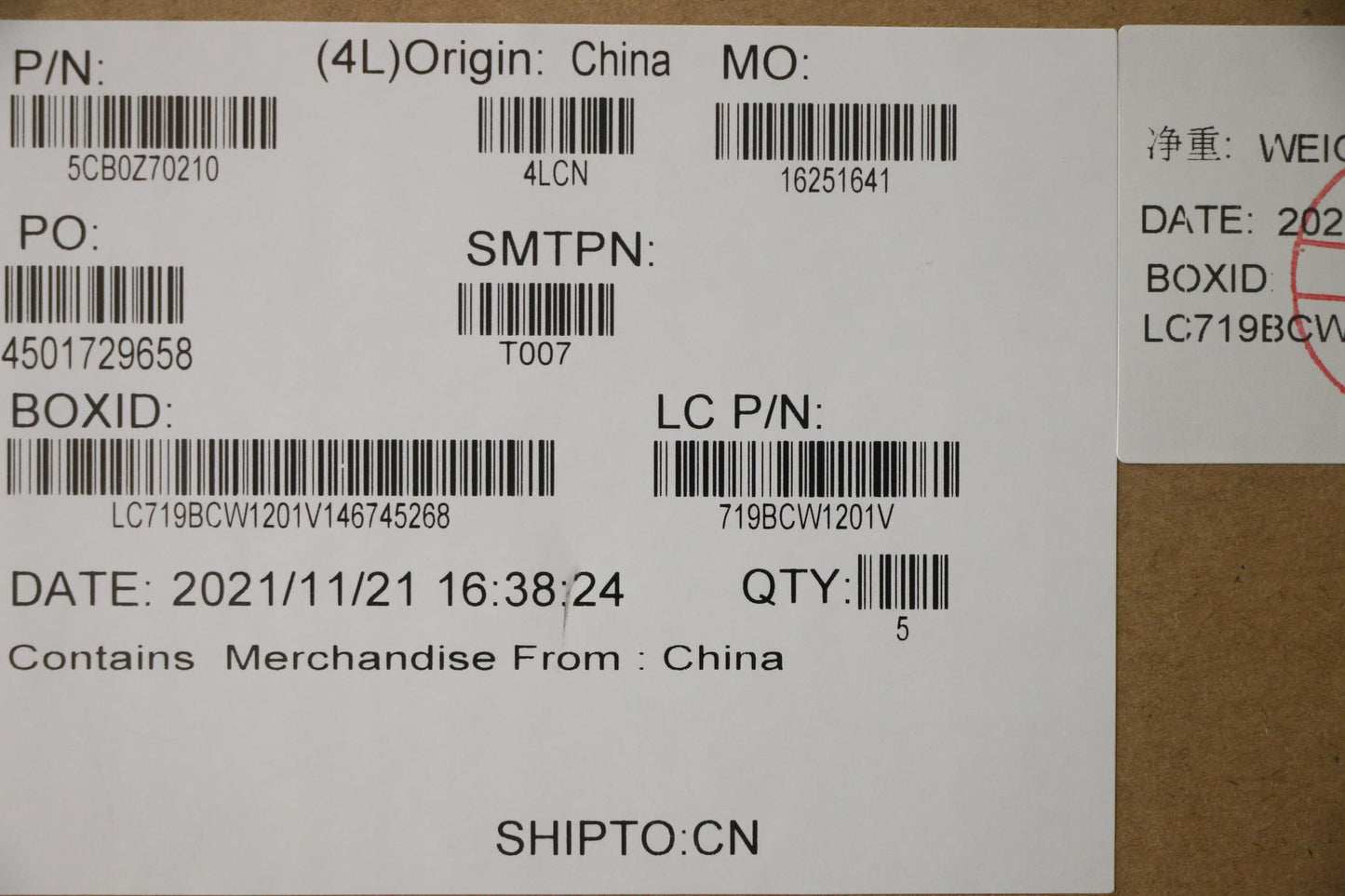 Lenovo Cover Upper Case Asm_Ukr L 82B - 5CB0Z70210