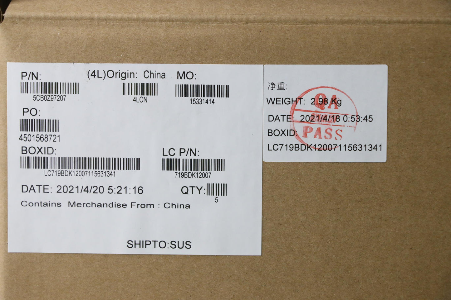 Lenovo Cover Upper Case Asm_Euro Eng - 5CB0Z97207