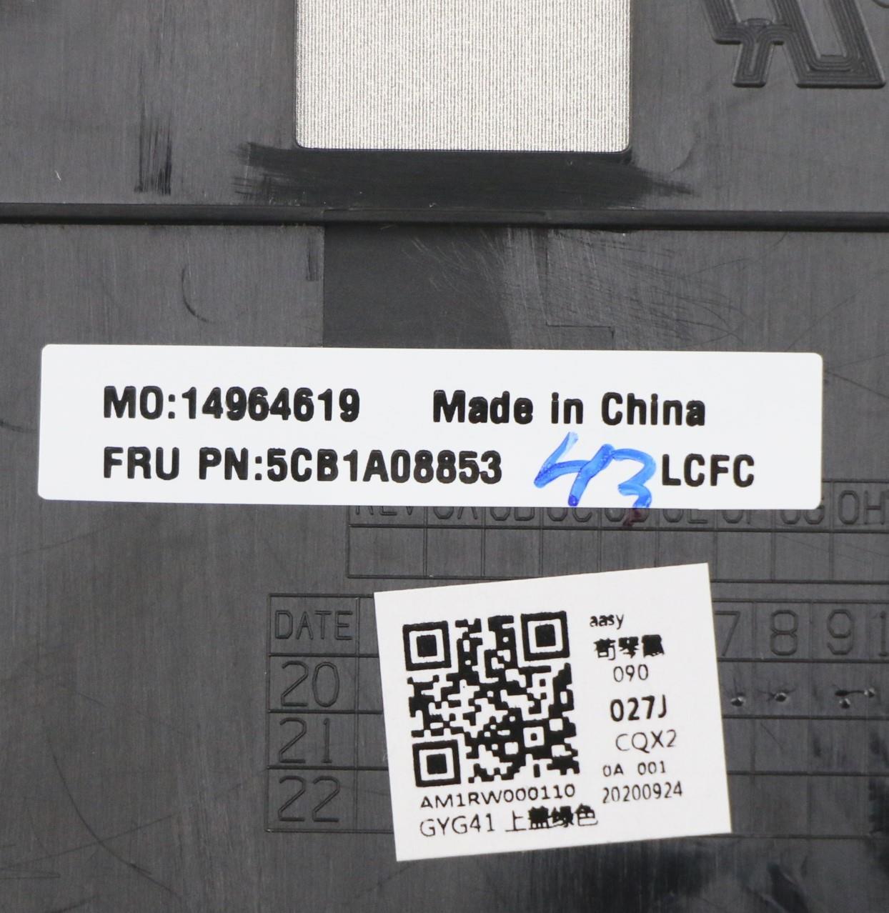 Lenovo Cover Upper Case Asm_Kor L82Bh - 5CB1A08853