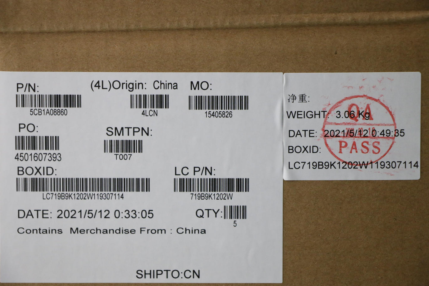Lenovo Cover Upper Case Asm_Fra/Engl8 - 5CB1A08860