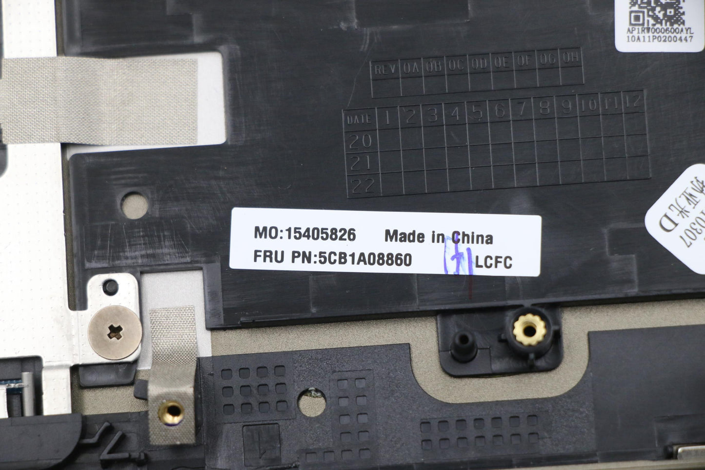 Lenovo Cover Upper Case Asm_Fra/Engl8 - 5CB1A08860
