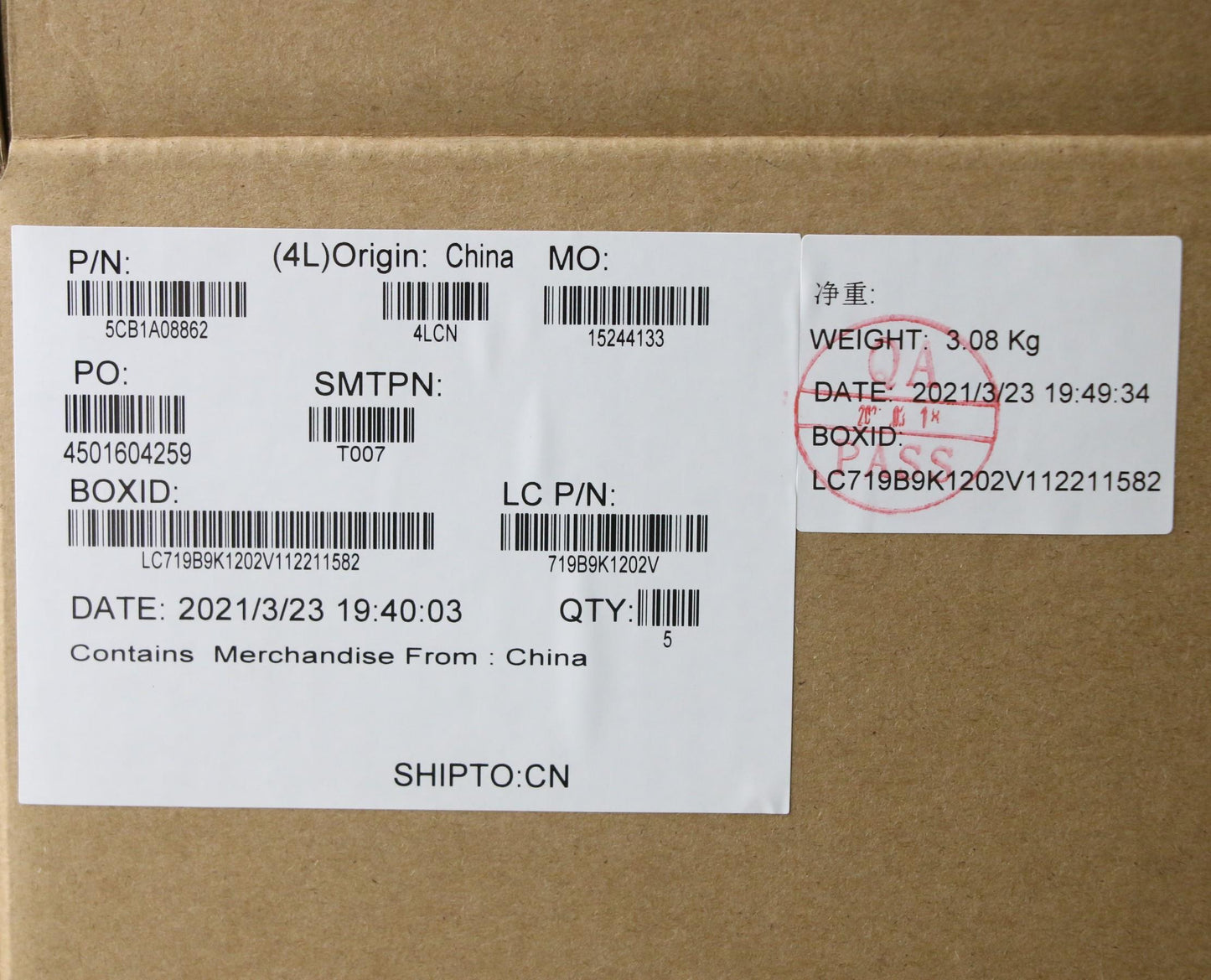 Lenovo Cover Upper Case Asm_Por L82Bh - 5CB1A08862