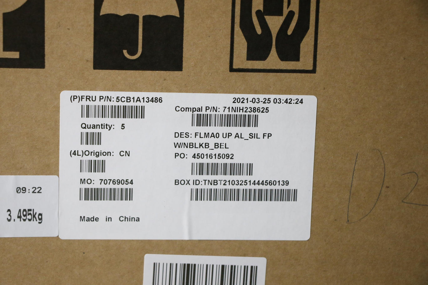 Lenovo Cover Upper C81Ym Al_Sil Fp Nb - 5CB1A13486