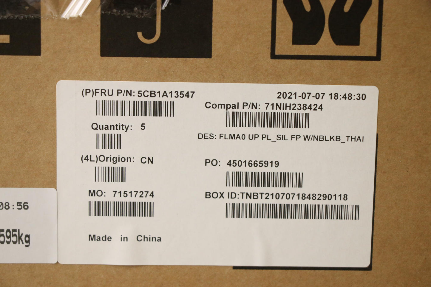 Lenovo Cover Upper C81Ym Pl_Sil Fp Nb - 5CB1A13547