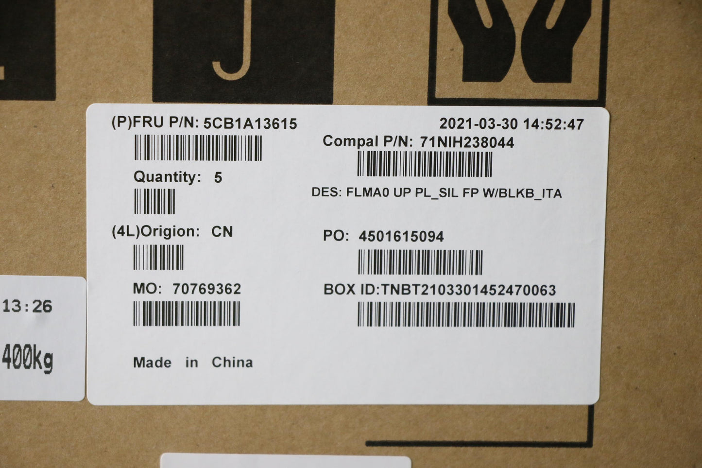 Lenovo Cover Upper C81Ym Pl_Sil Fp Bl - 5CB1A13615