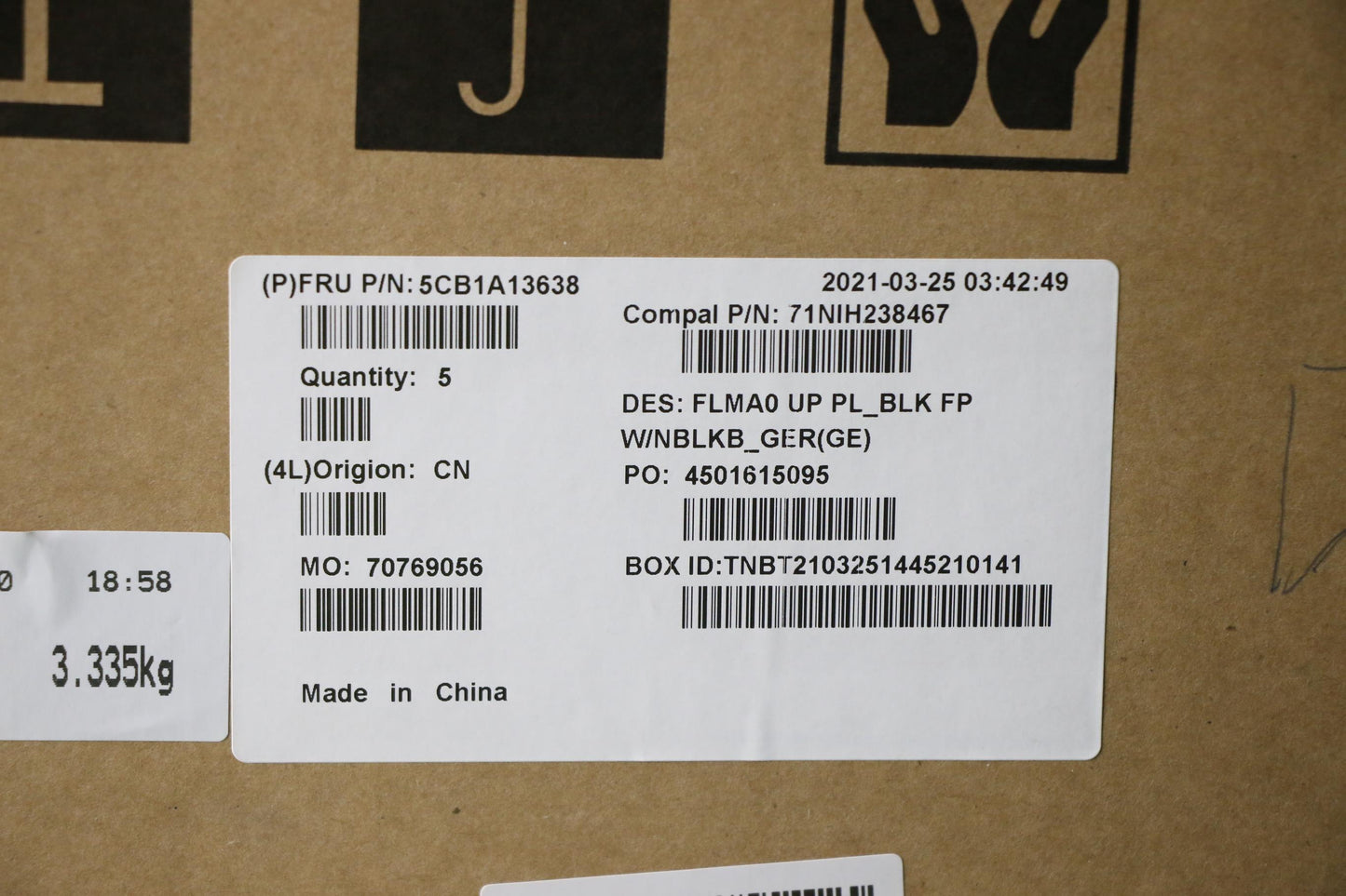Lenovo Cover Upper C81Ym Pl_Blk Fp Nb - 5CB1A13638