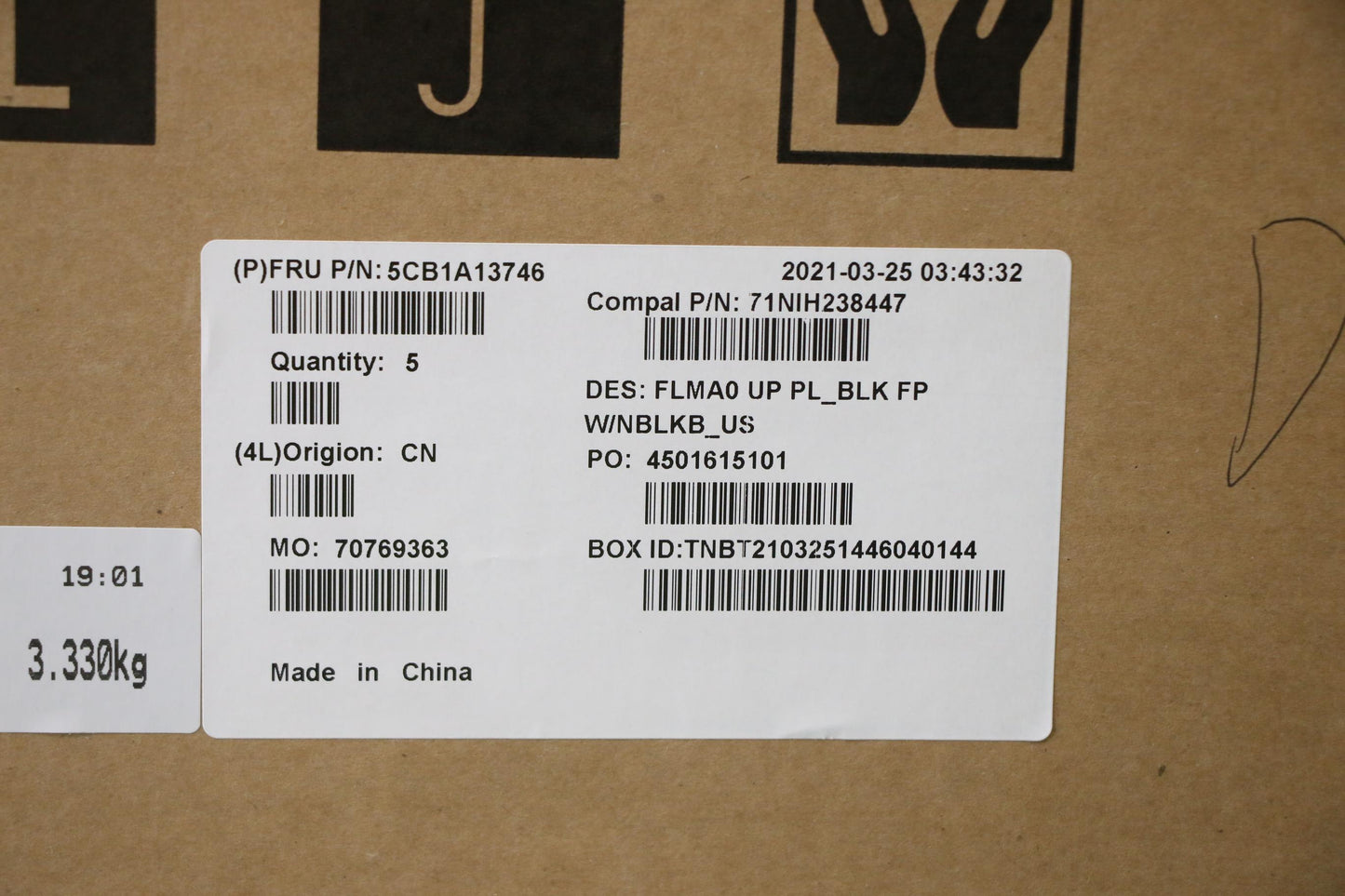 Lenovo Cover Upper C81Ym Pl_Blk Fp Nb - 5CB1A13746
