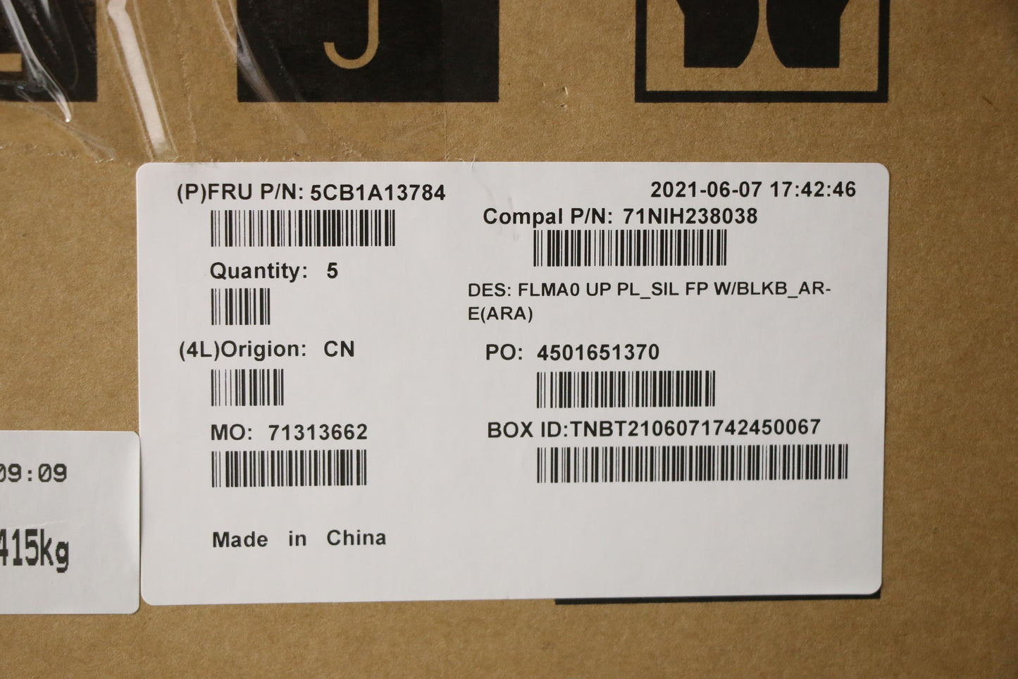Lenovo Cover Upper C81Ym Pl_Sil Fp Bl - 5CB1A13784
