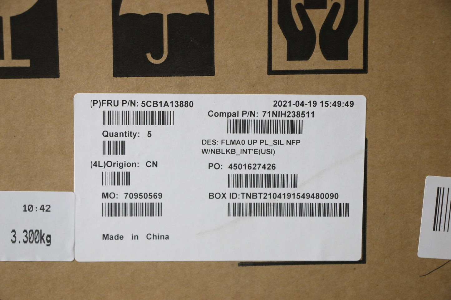 Lenovo Cover Upper C81Ym Pl_Sil Nfp N - 5CB1A13880