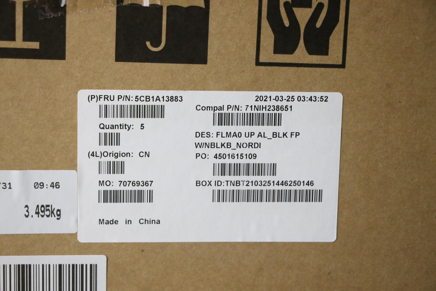 Lenovo Cover Upper C81Ym Al_Blk Fp Nb - 5CB1A13883
