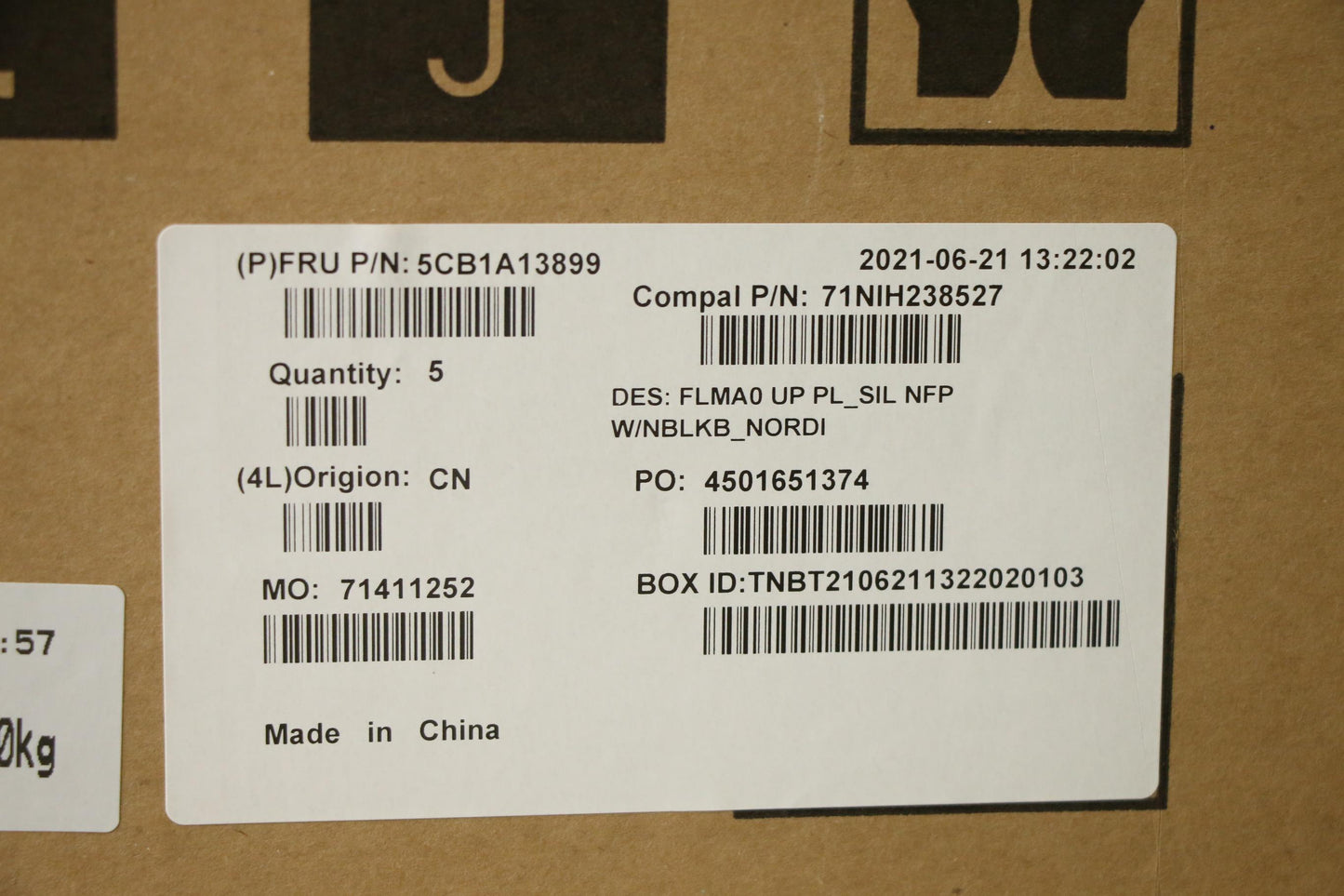 Lenovo Cover Upper C81Ym Pl_Sil Nfp N - 5CB1A13899