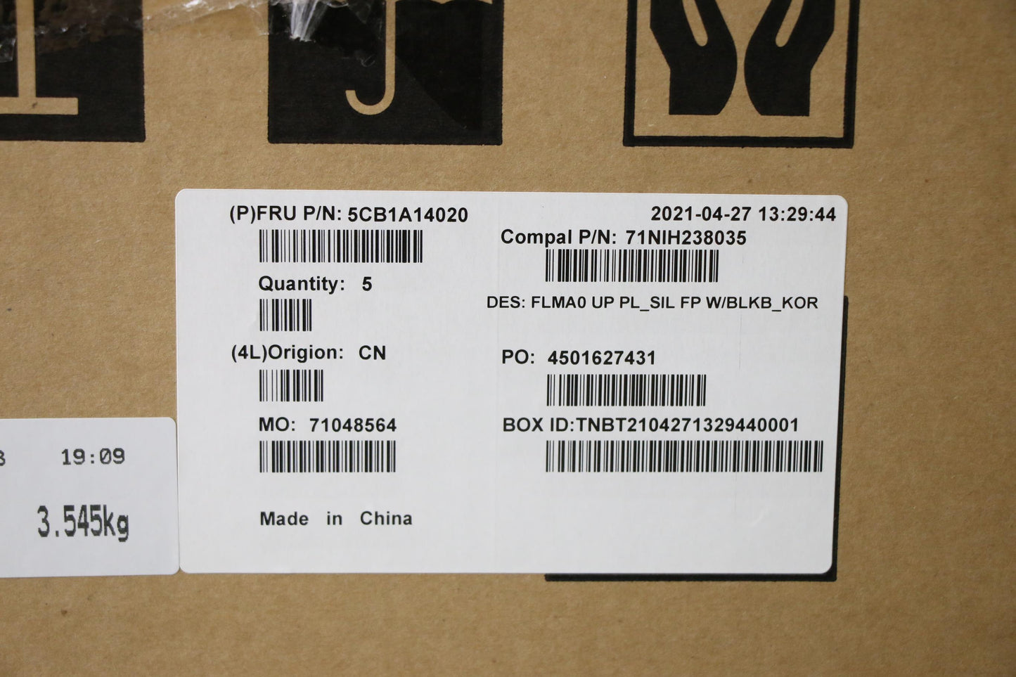 Lenovo Cover Upper C81Ym Pl_Sil Fp Bl - 5CB1A14020