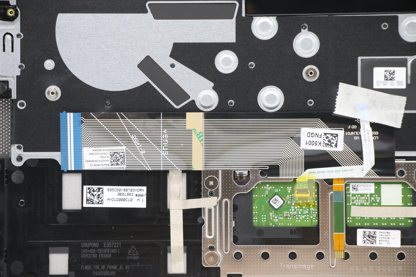 Lenovo C-Cover with Keyboard, USA English, Black, Backlit, Fingerprint - 5CB1A14021