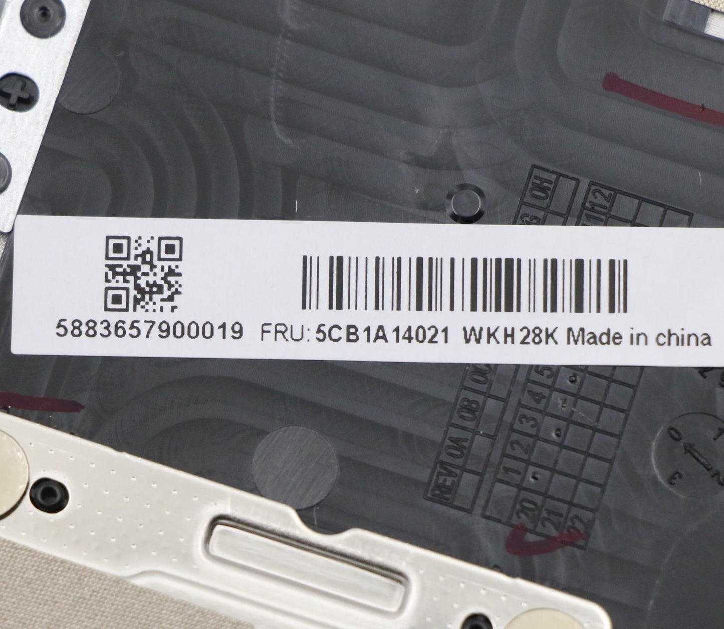 Lenovo C-Cover with Keyboard, USA English, Black, Backlit, Fingerprint - 5CB1A14021