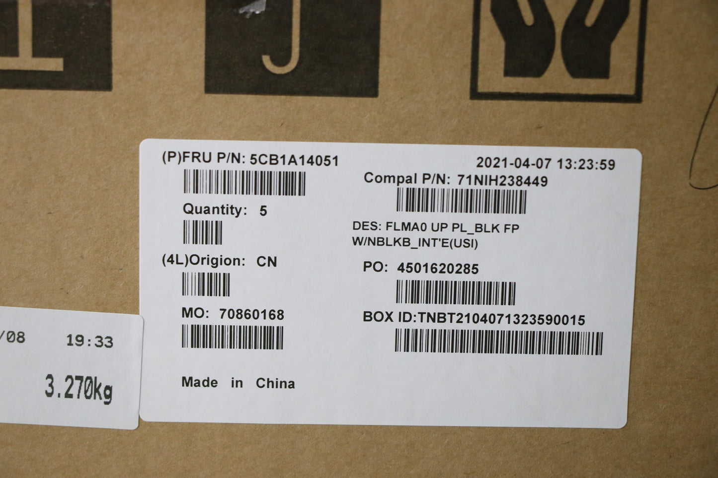 Lenovo Cover Upper C81Ym Pl_Blk Fp Nb - 5CB1A14051