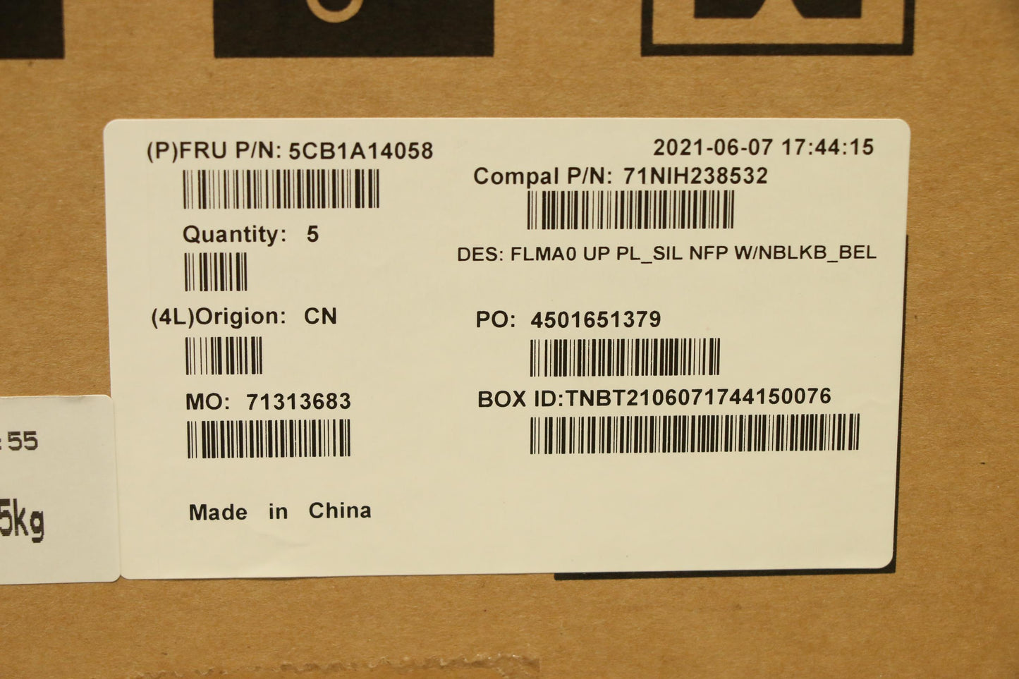 Lenovo Cover Upper C81Ym Pl_Sil Nfp N - 5CB1A14058