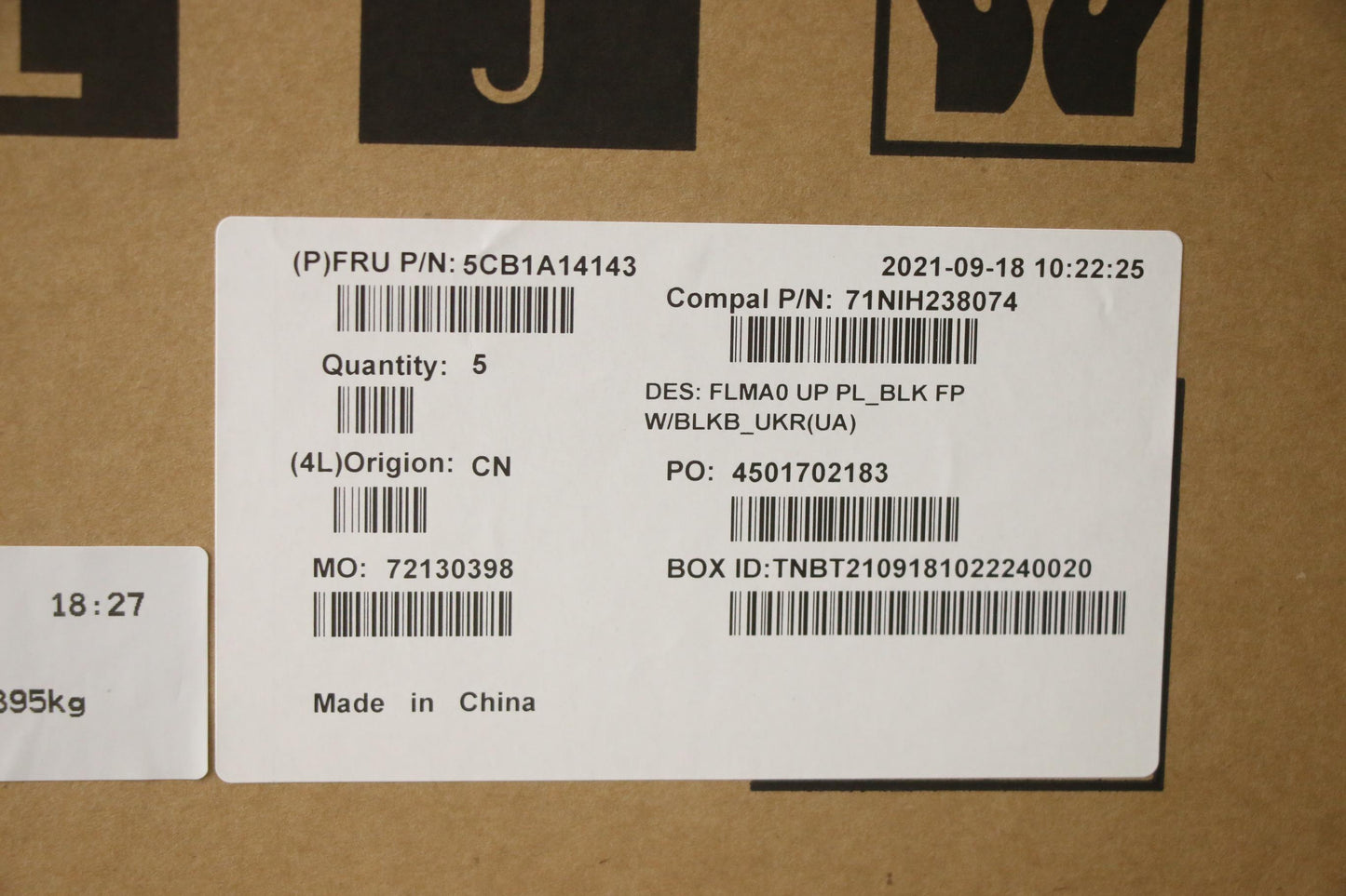 Lenovo Cover Upper C81Ym Pl_Blk Fp Bl - 5CB1A14143