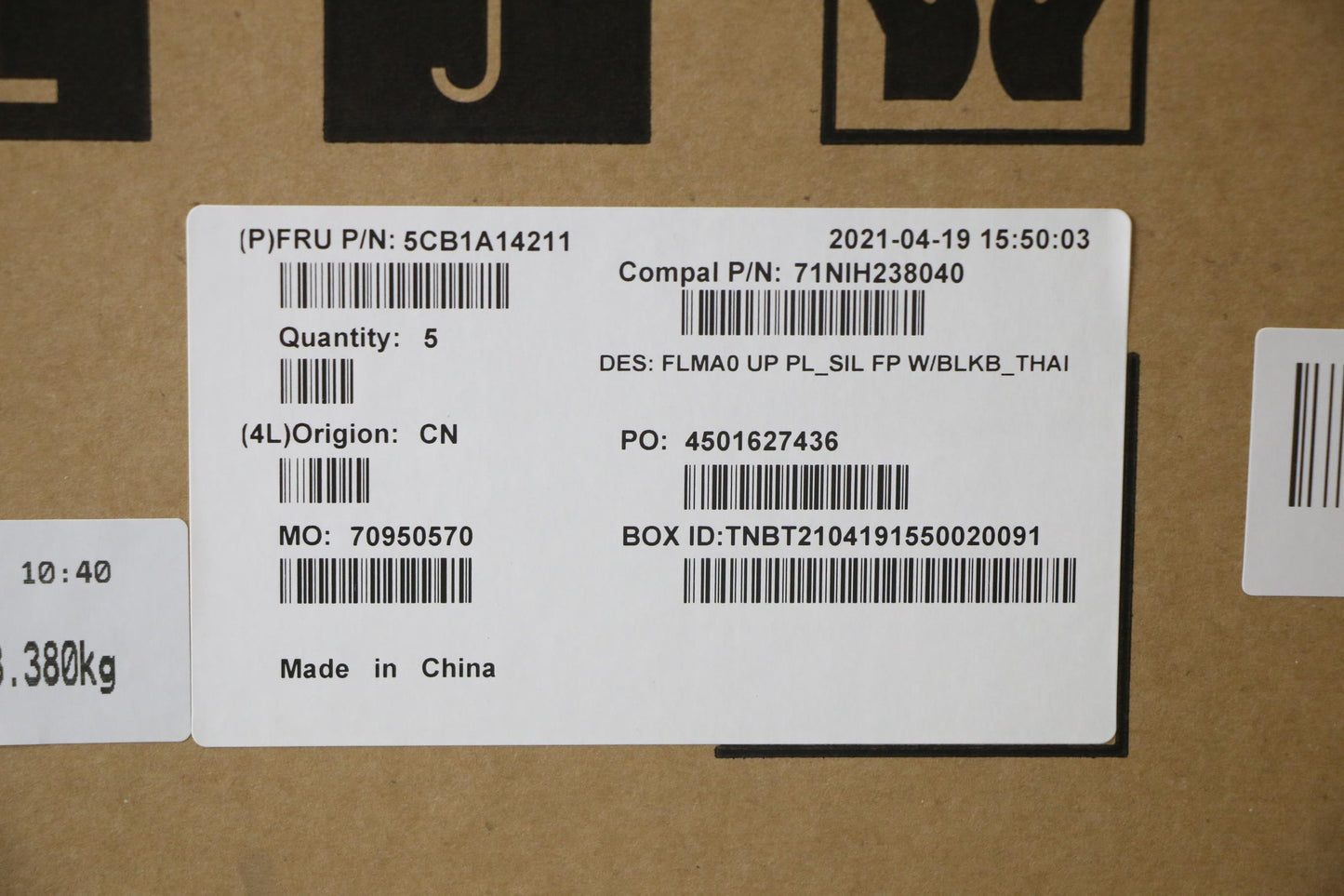 Lenovo Cover Upper C81Ym Pl_Sil Fp Bl - 5CB1A14211