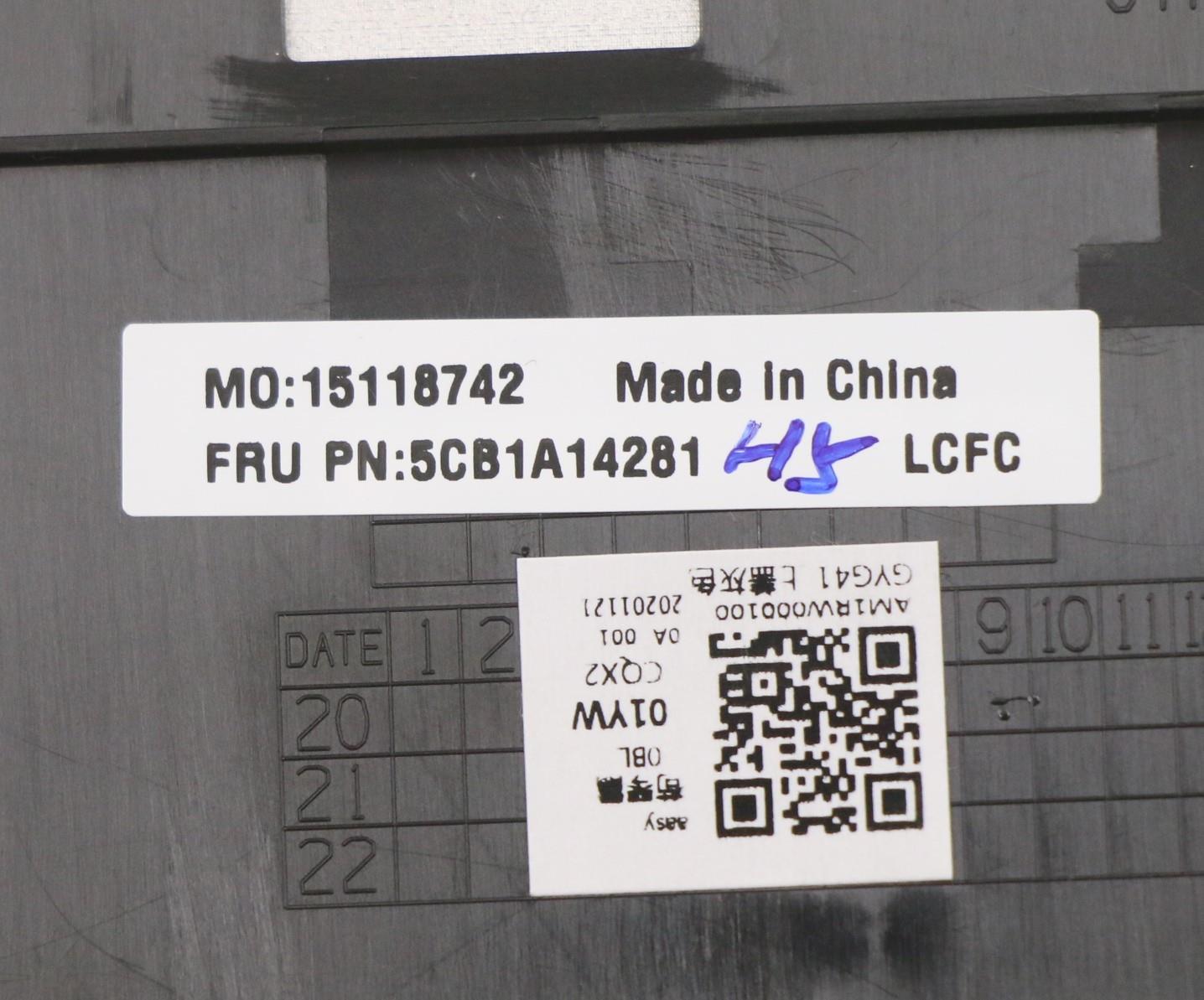 Lenovo Cover Upper Case Asm_Gre L82Bh - 5CB1A14281