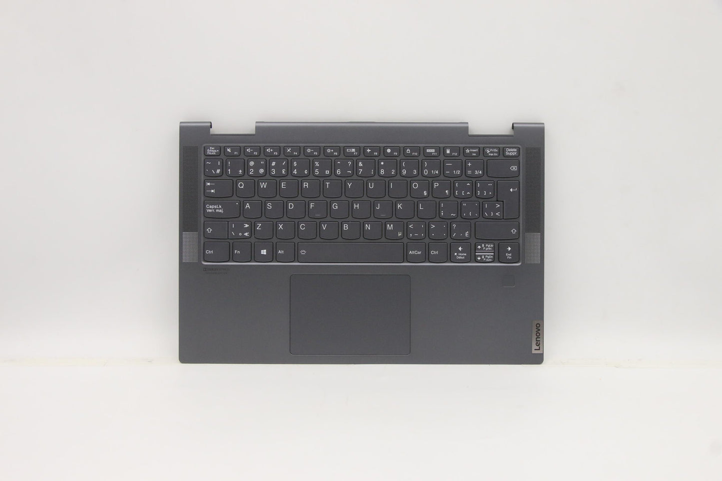 Lenovo C-Cover with Keyboard, Canadian French-English, Slate Grey, Backlight - 5CB1A14283