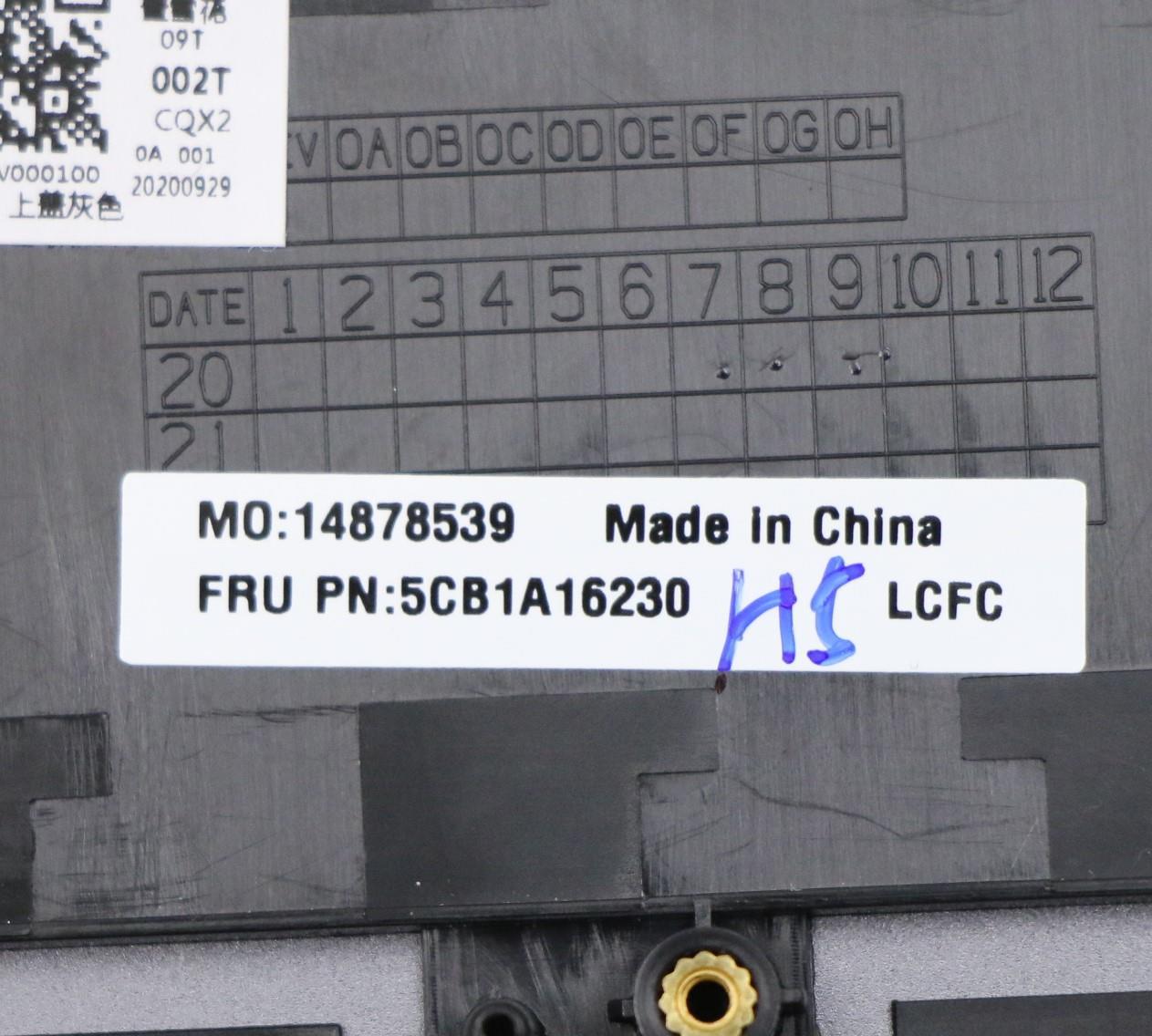 Lenovo Cover Upper Case Asm_Fra L82Bh - 5CB1A16230