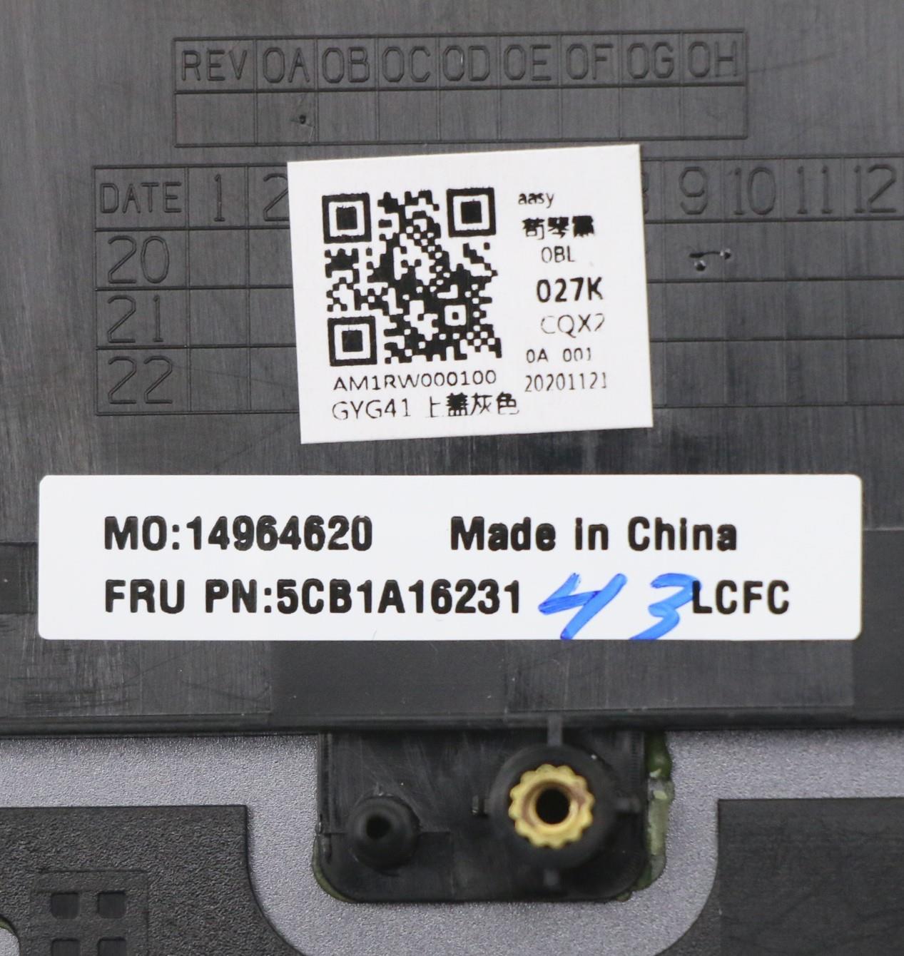 Lenovo C-Cover with Keyboard, USA English, Backlit - 5CB1A16231